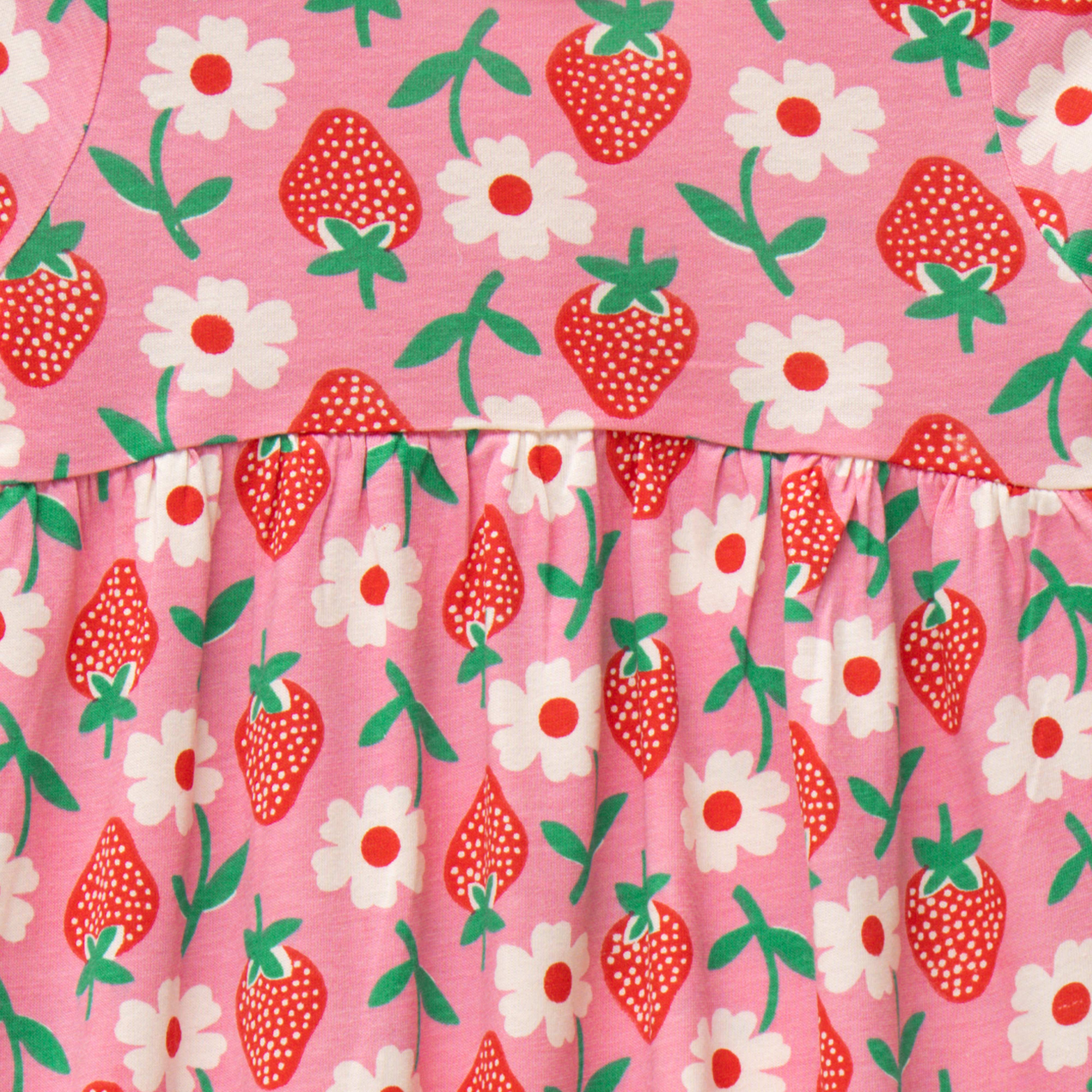 Girls Full Sleeve Flowers Printed Dress