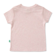 Baby Girls' Yellow Dungaree Set with Hedgehog Patch and Pink T-Shirt