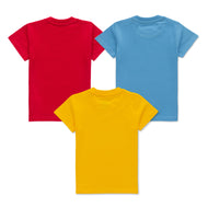 "Baby Boys' Printed T-Shirt Set – Pack of 3 (Astronaut, Nautical & Copilot Designs) – Soft Cotton Tees"