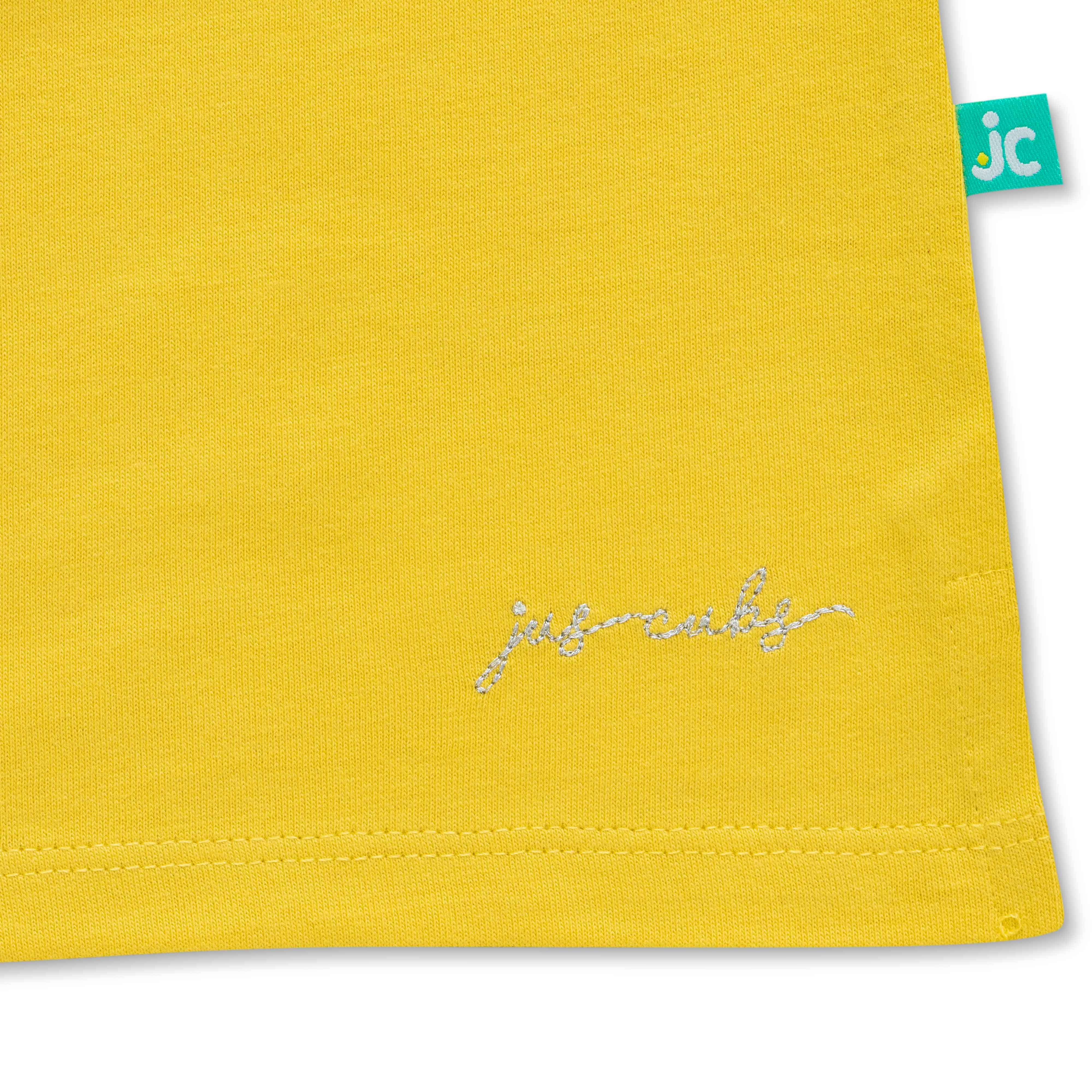 Girls 100% Cotton Polo T-Shirts -Yellow
