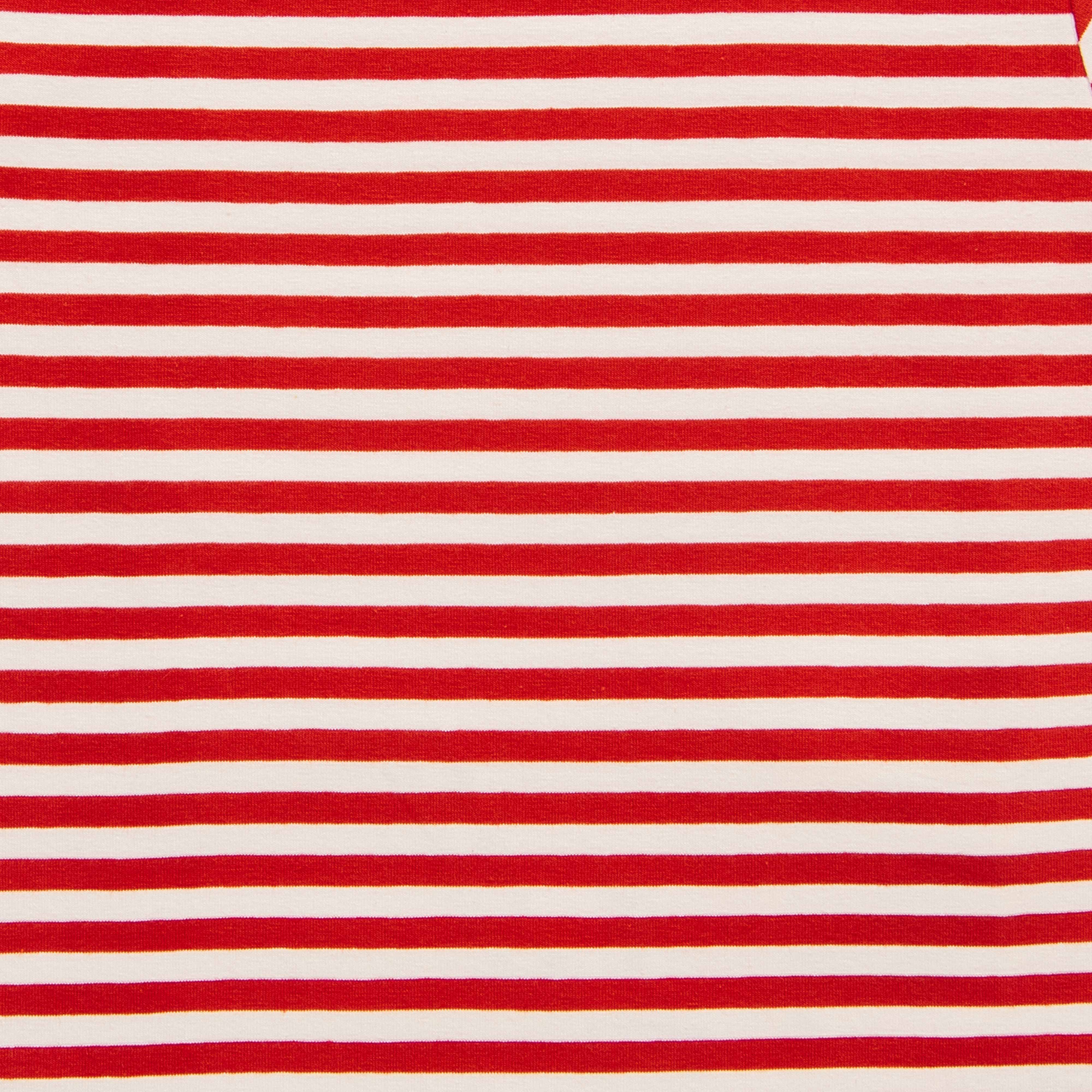 Boys Blue Stripes with Digger Patch work Half Sleeve Bio Washed T-shirts - Blue & Red