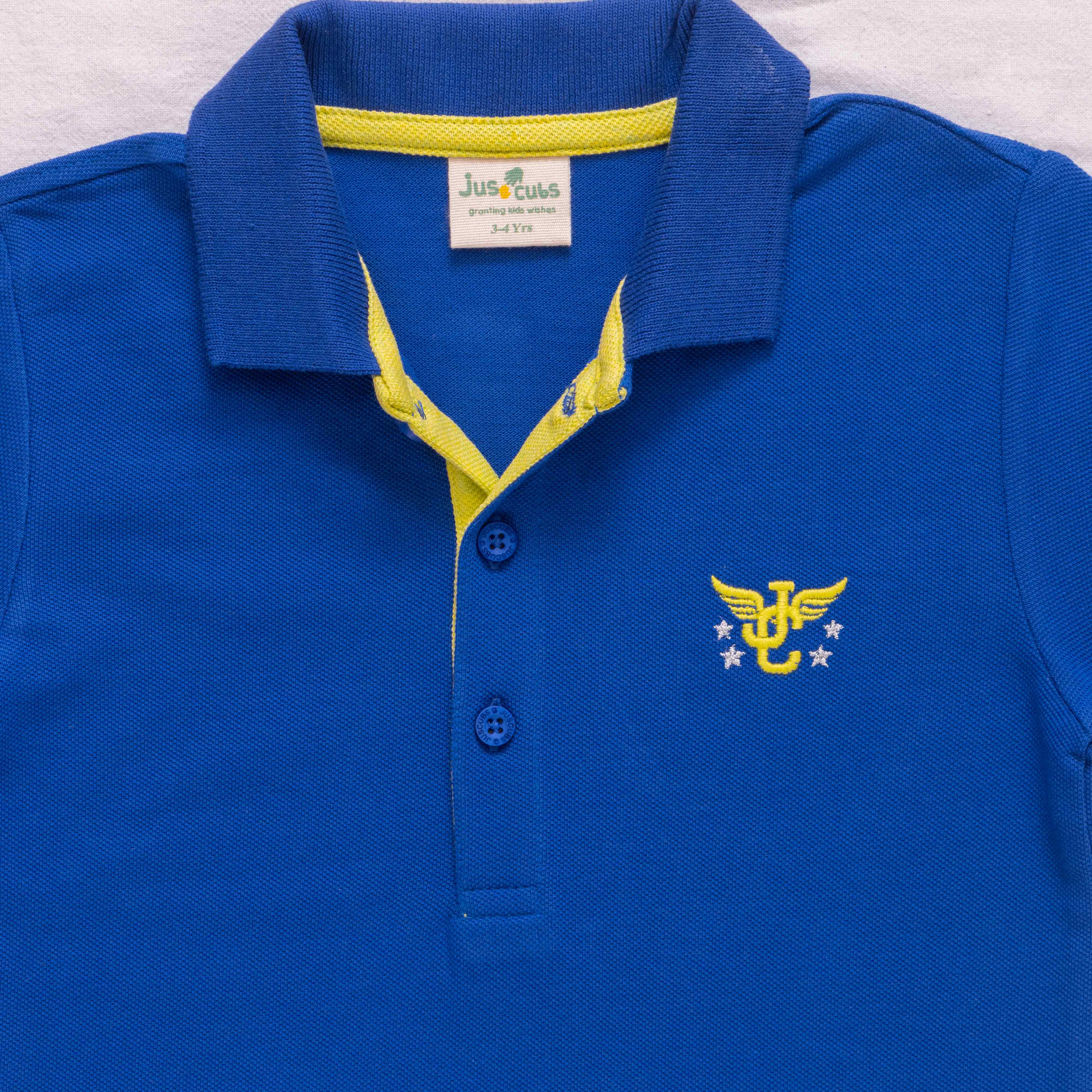 Boys Half Sleeve Solid Polo T-Shirt Pack of 2