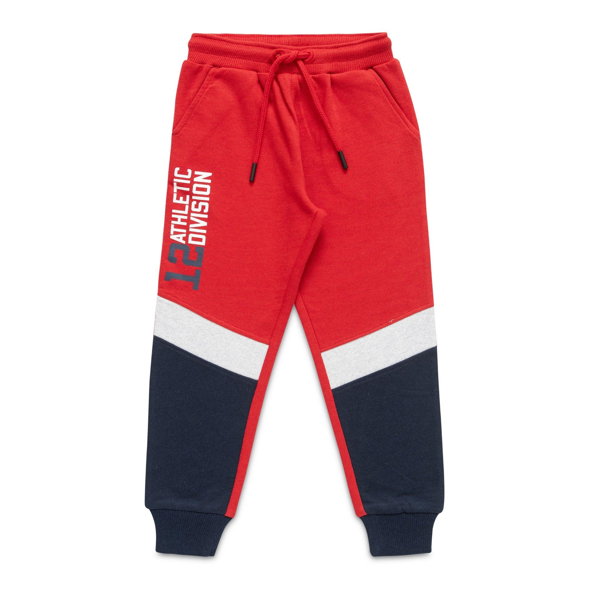 Baby Boys Cut & Sew Printed Bio Washed Track Pants Combo Pack - Juscubs