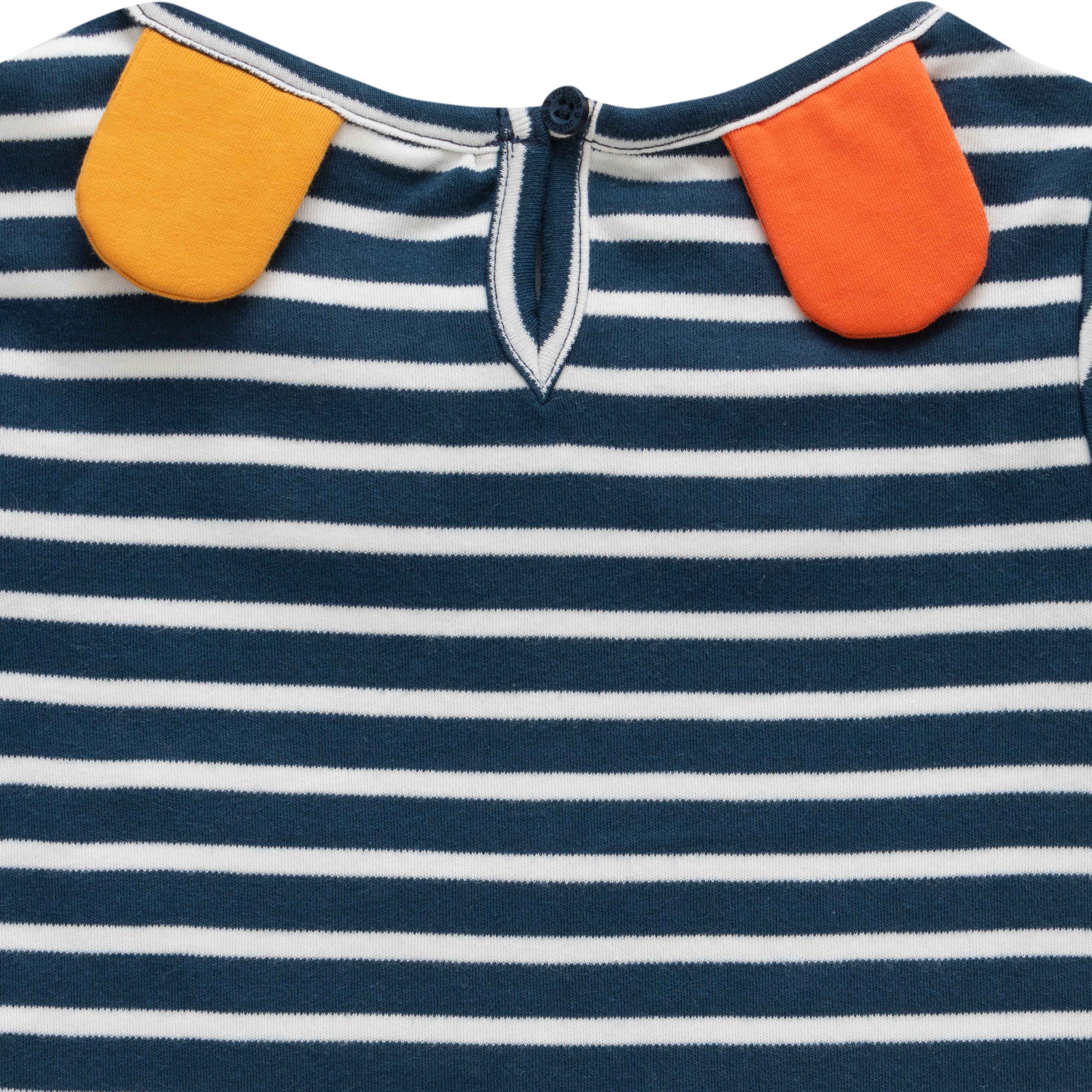 Girls Jersey Toddlers Embroidered T-Shirt - Navy Blue