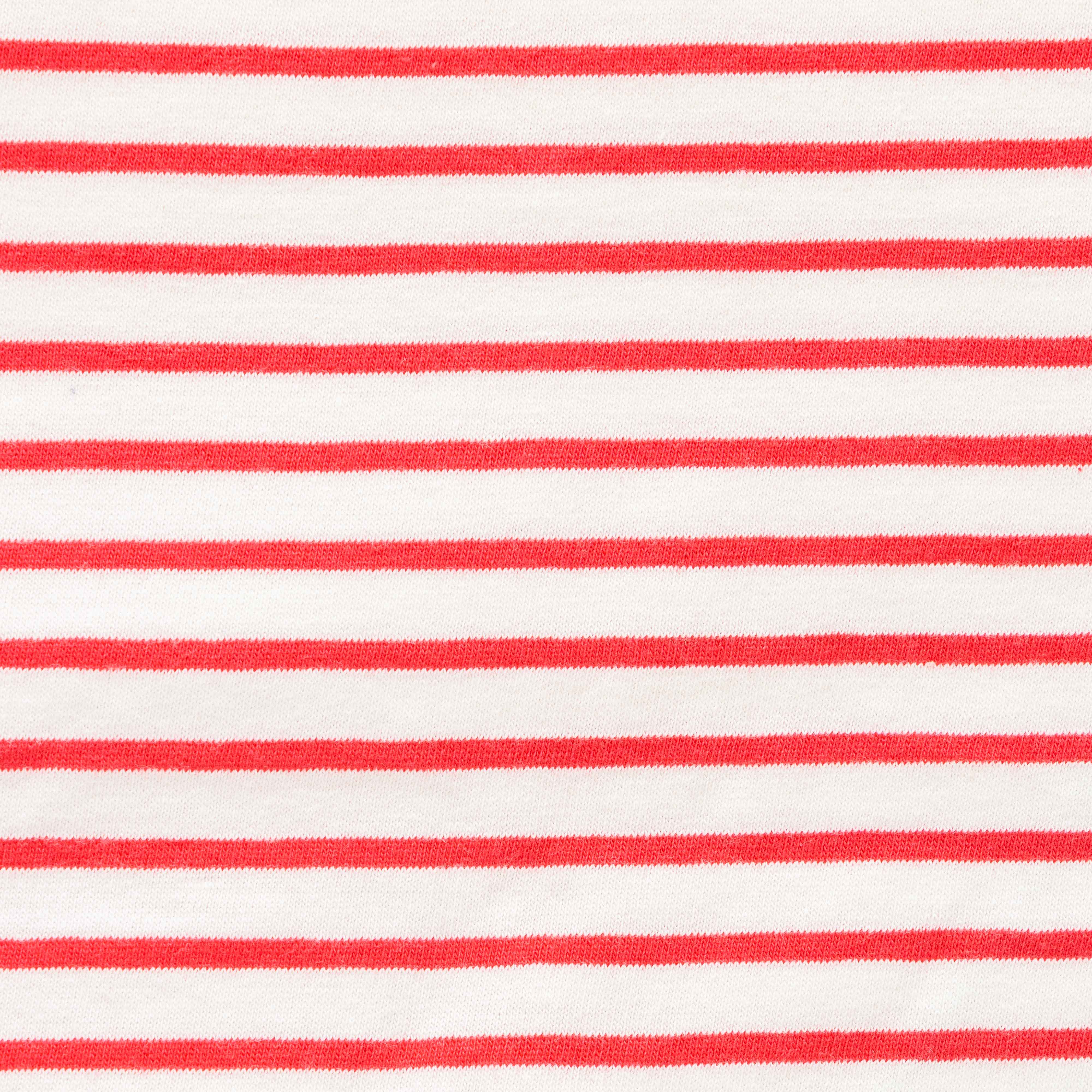 Girls Cotton Toddler Striped T Shirt Round Neck Red