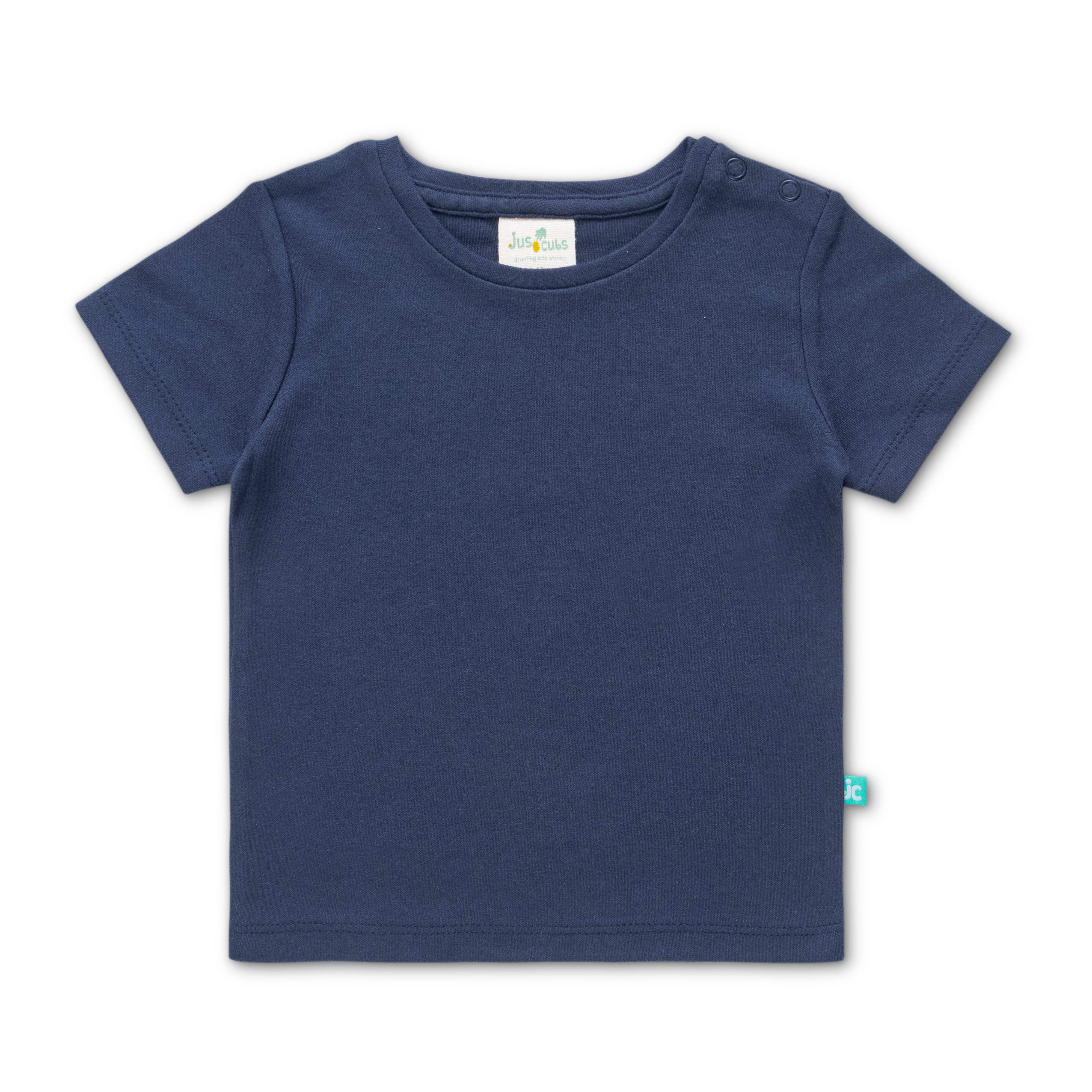 Boys Half Sleeves AOP Dungaree Dark Blue