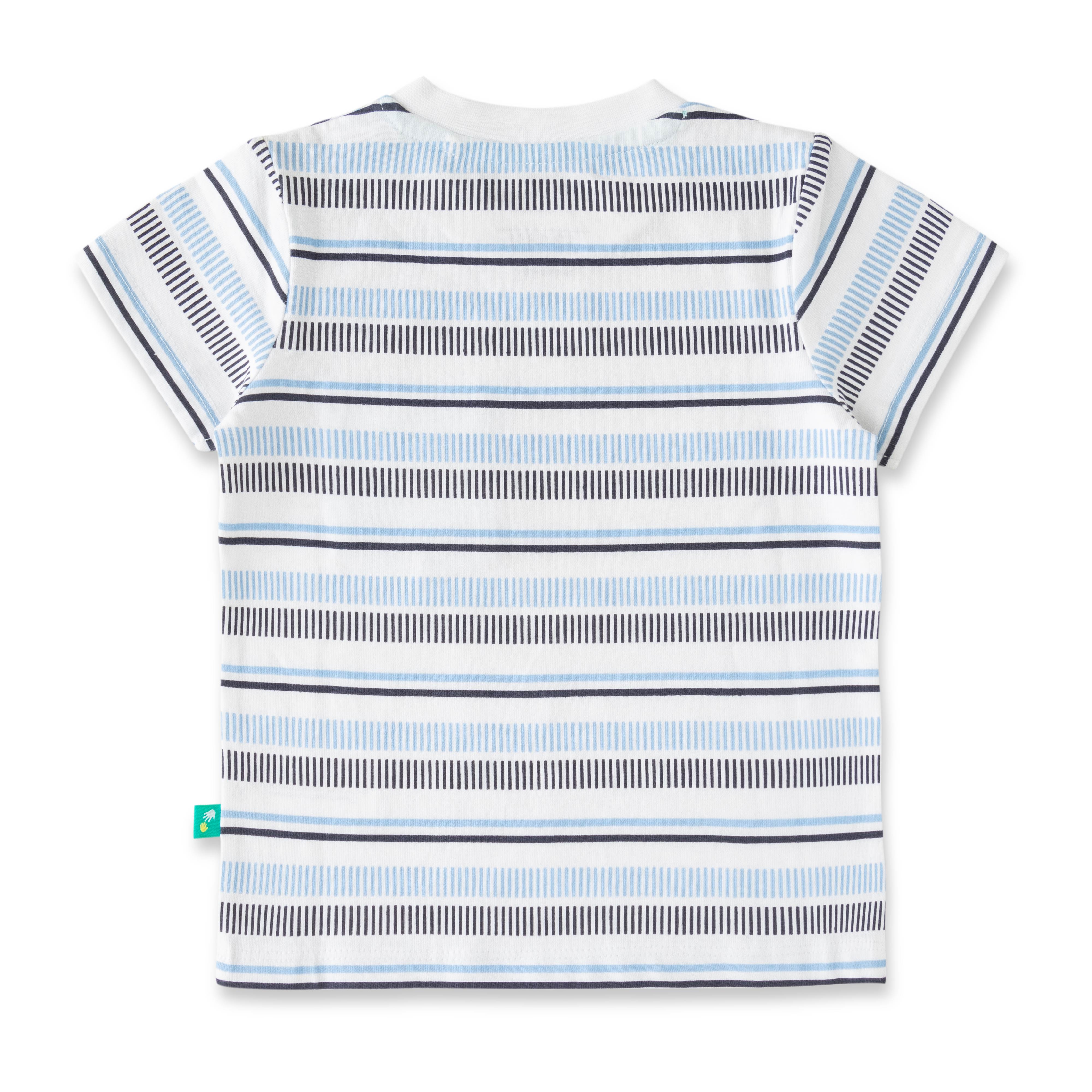 Baby Boys Striped T Shirt & Solid Shorts Set