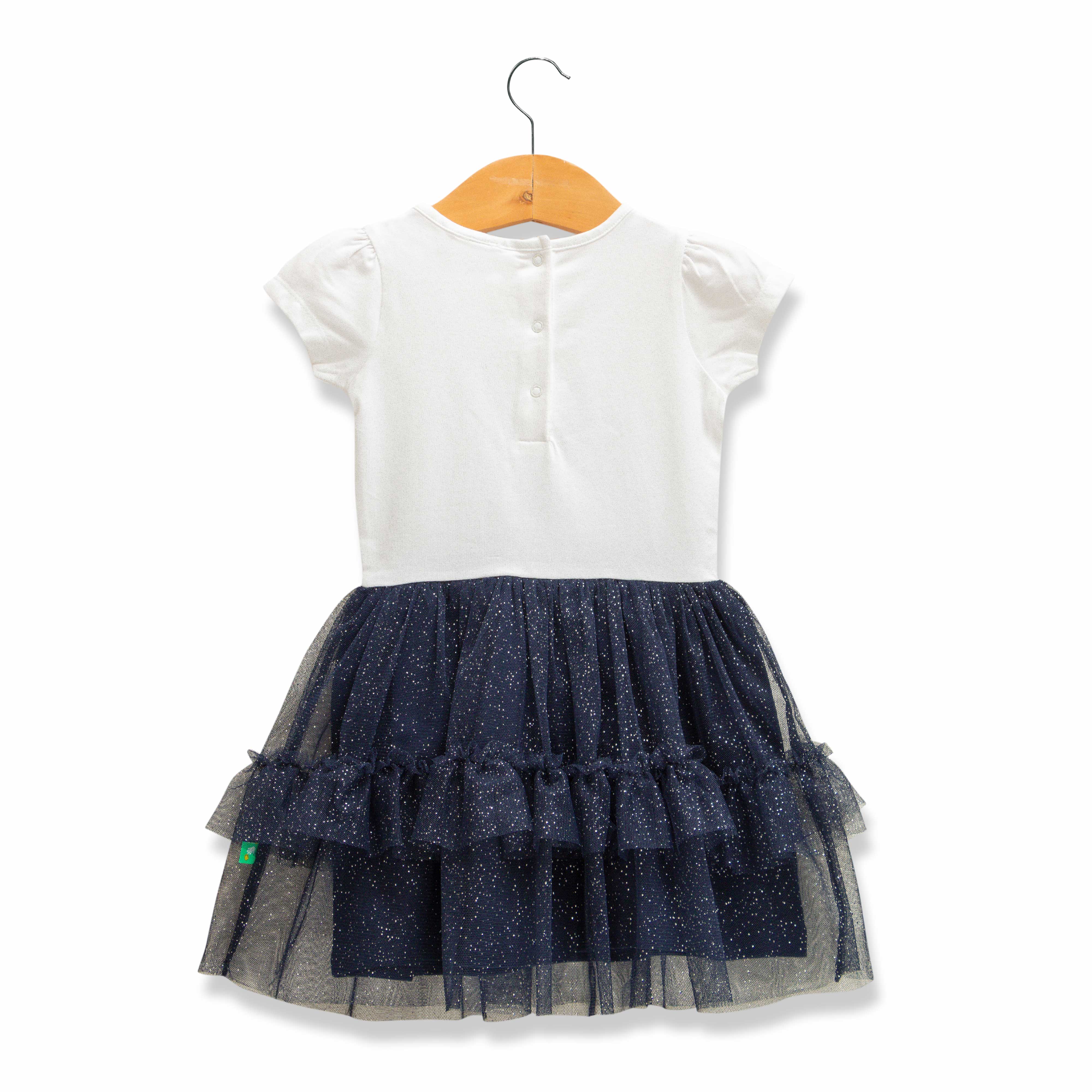 Girls Midi/Knee Graphic Print Half Sleeve Dress