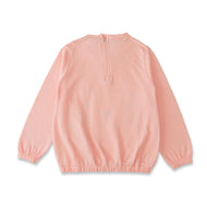"Pink Animal Face Sweatshirt – Cozy Long-Sleeve Pullover for Girls"