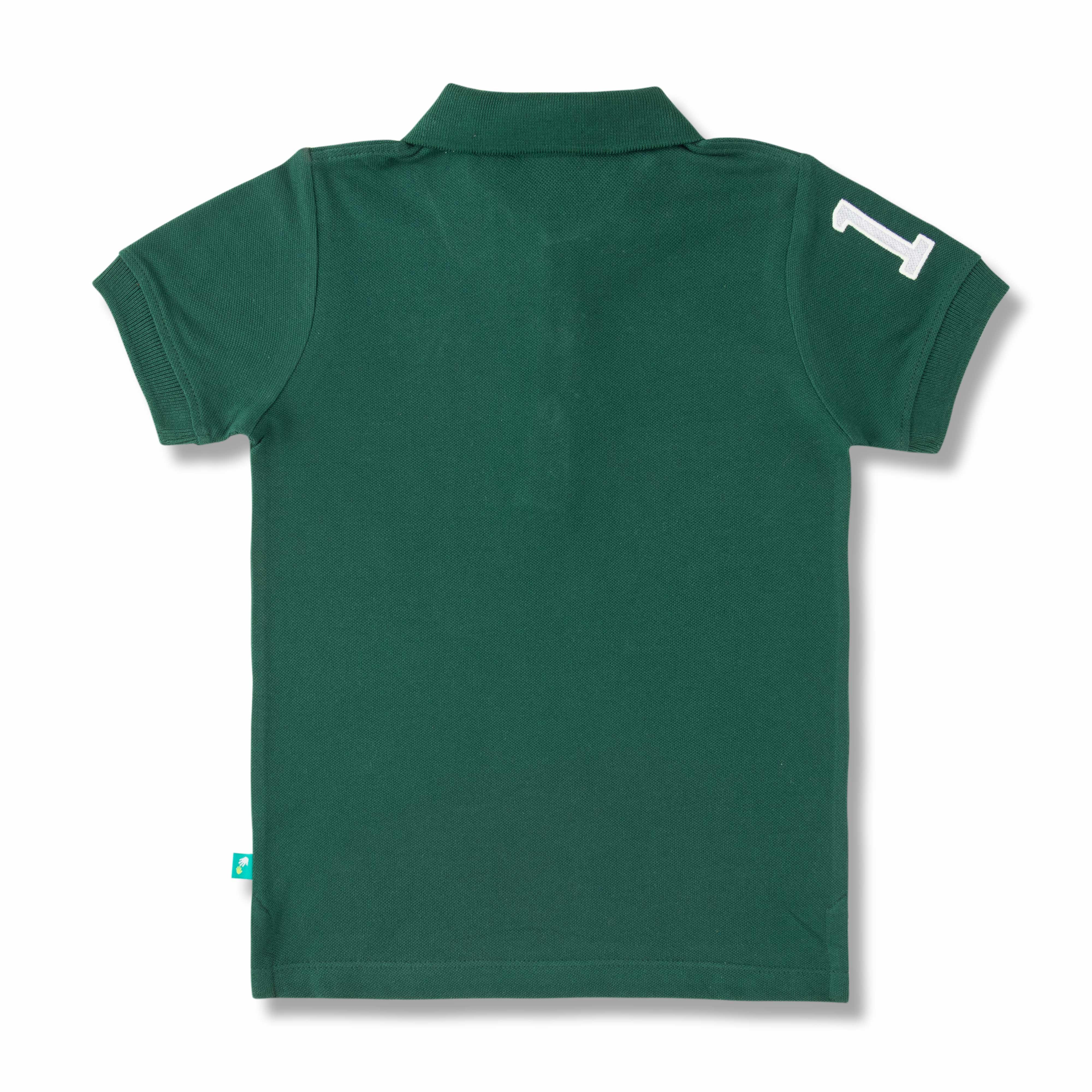 Young Boys Solid Polo Neck T Shirt - Juscubs