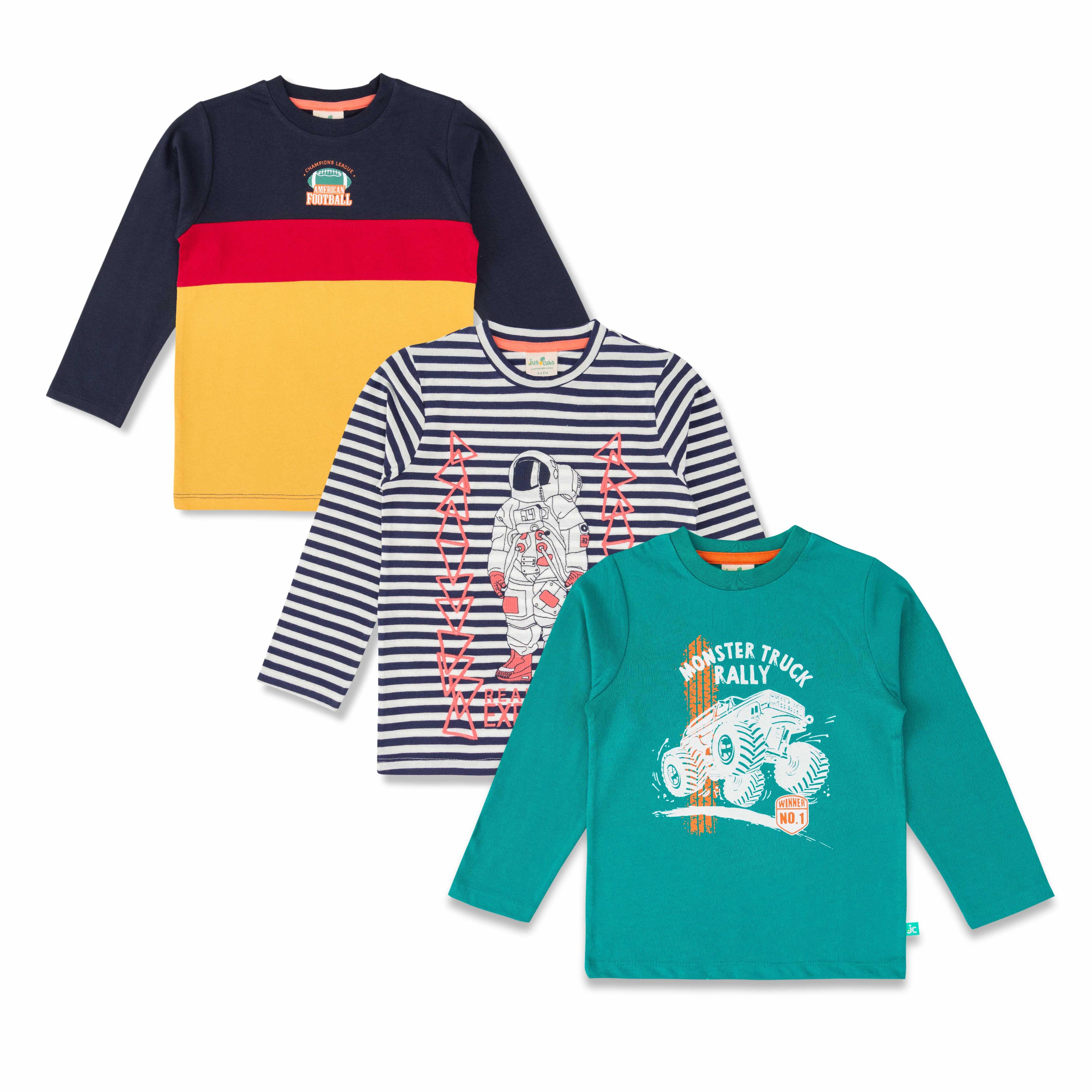 Baby Boys Graphic Printed T Shirt Combo