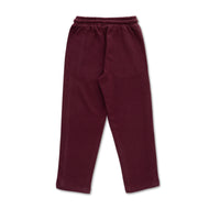 Boys' Maroon Track Pants with Contrast Piping