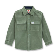 Kids' Olive Green Corduroy Shirt – Casual & Stylish Button-Down