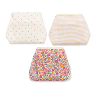 "Baby Girls' Cotton Nappy Langots – Pack of 3 | Soft Tie-Up Diapers – Floral, Polka & Stripe Prints"