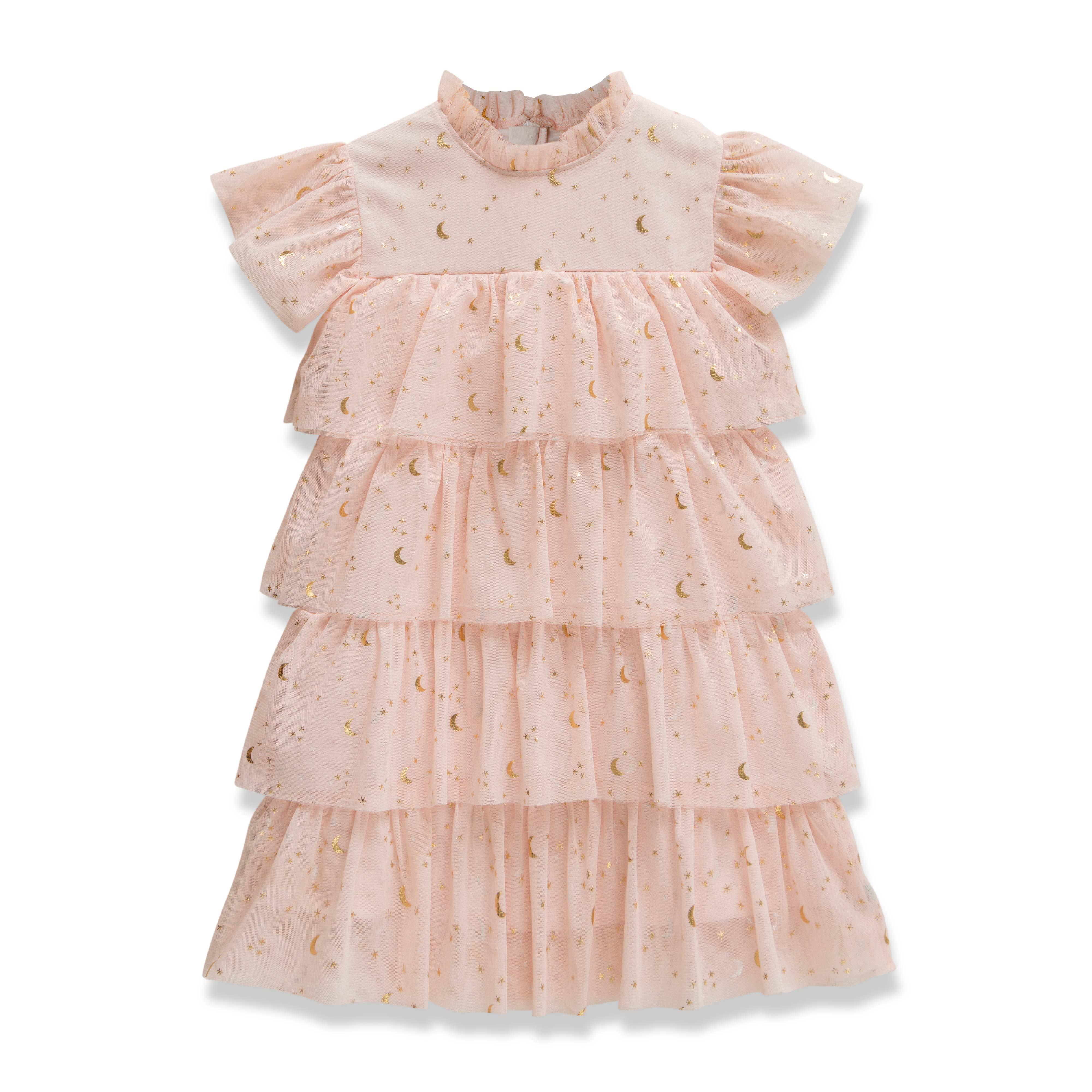 Girls All Over Printed Half Sleeve Dress
