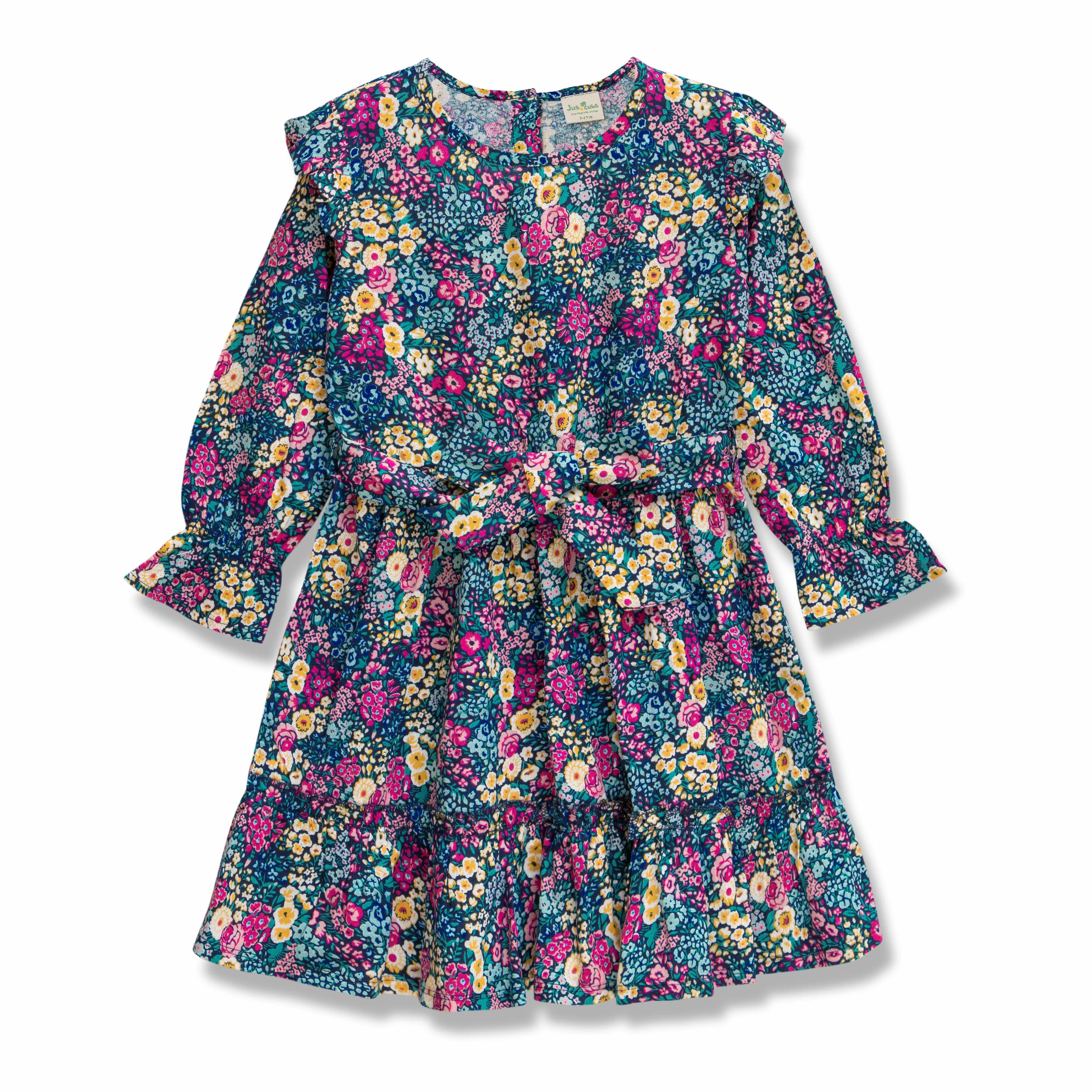 Girls All Over Printed Fit & Flare Dress