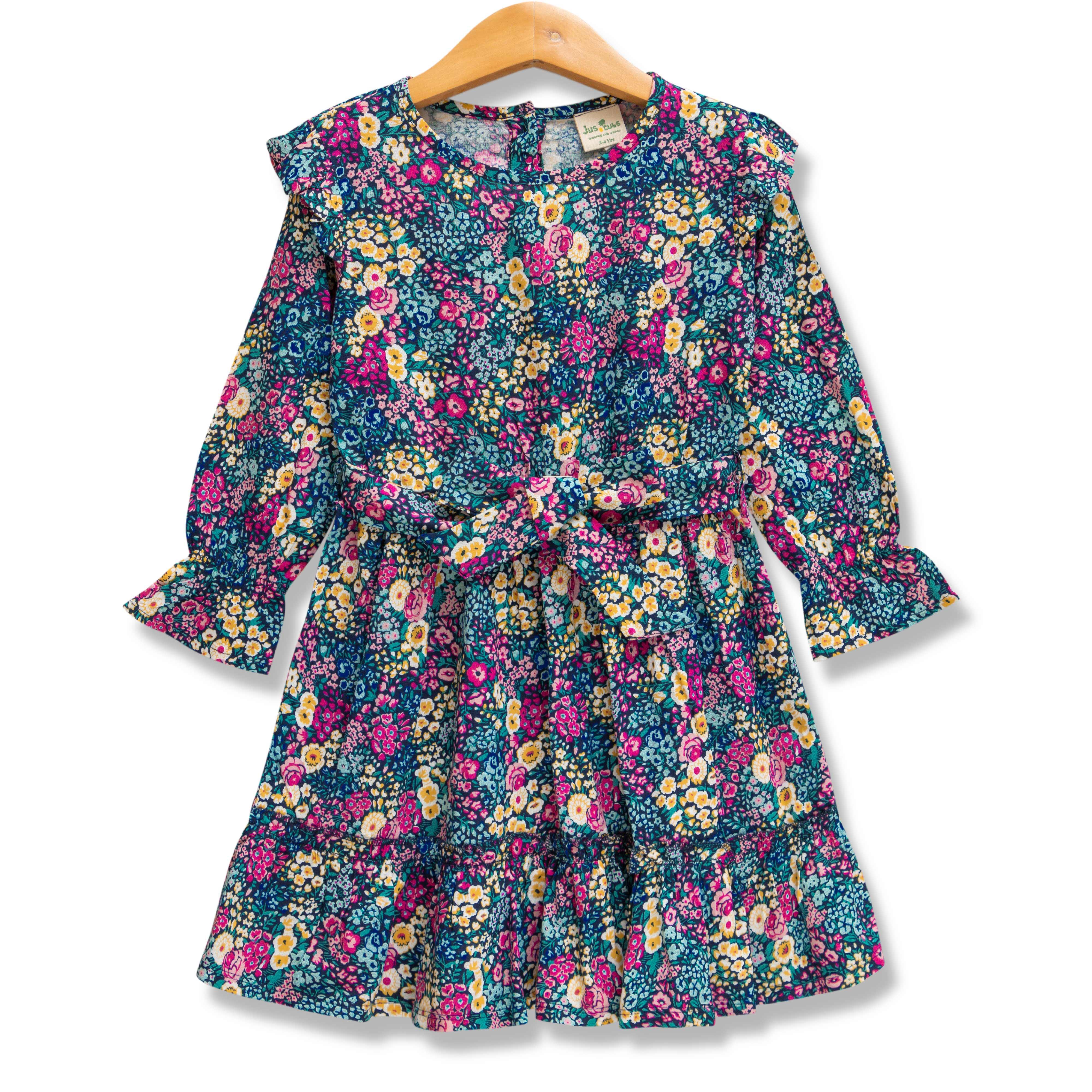 Girls All Over Printed Fit & Flare Dress