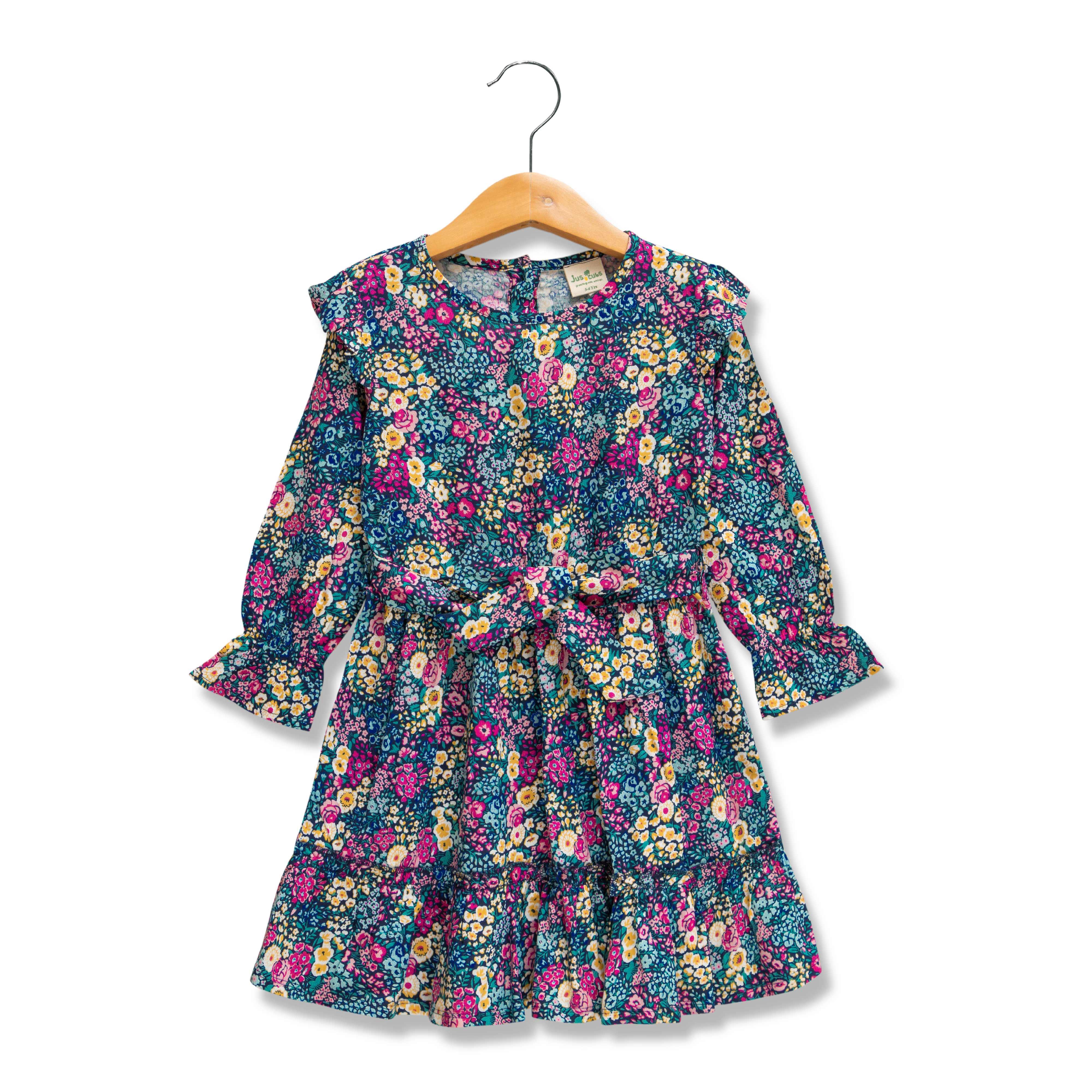 Girls All Over Printed Fit & Flare Dress