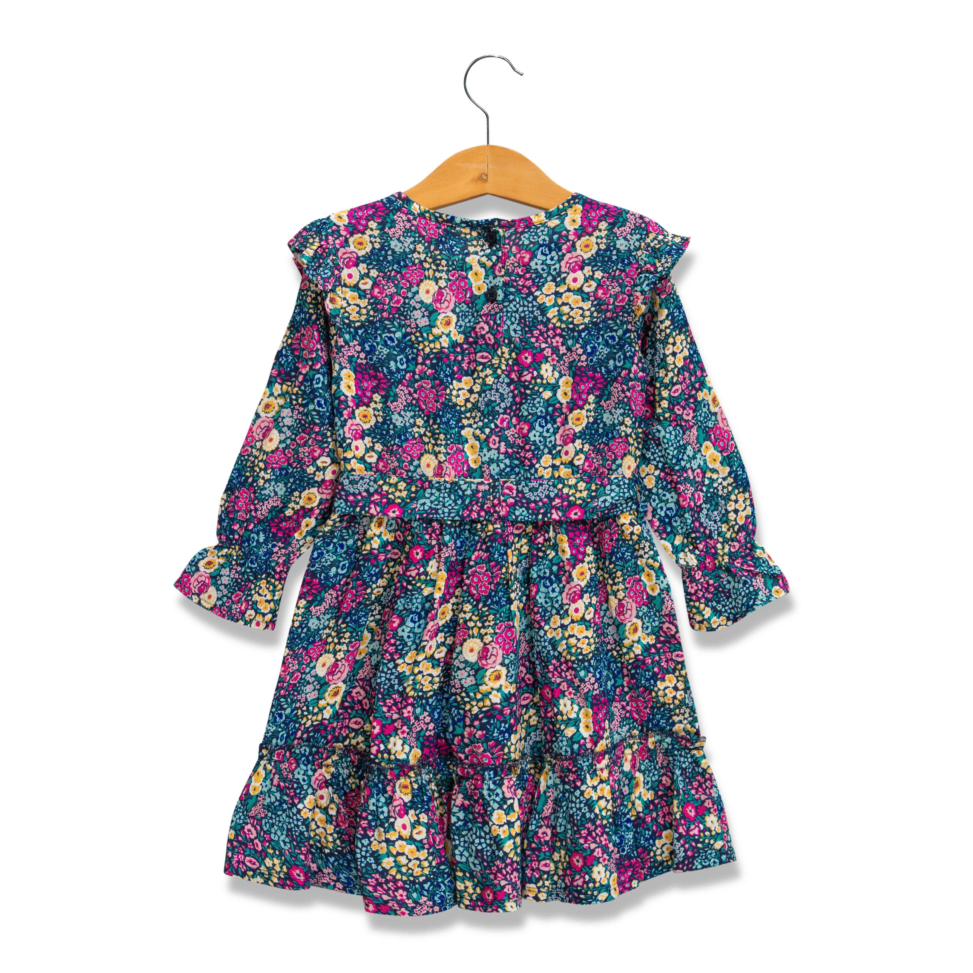 Girls All Over Printed Fit & Flare Dress