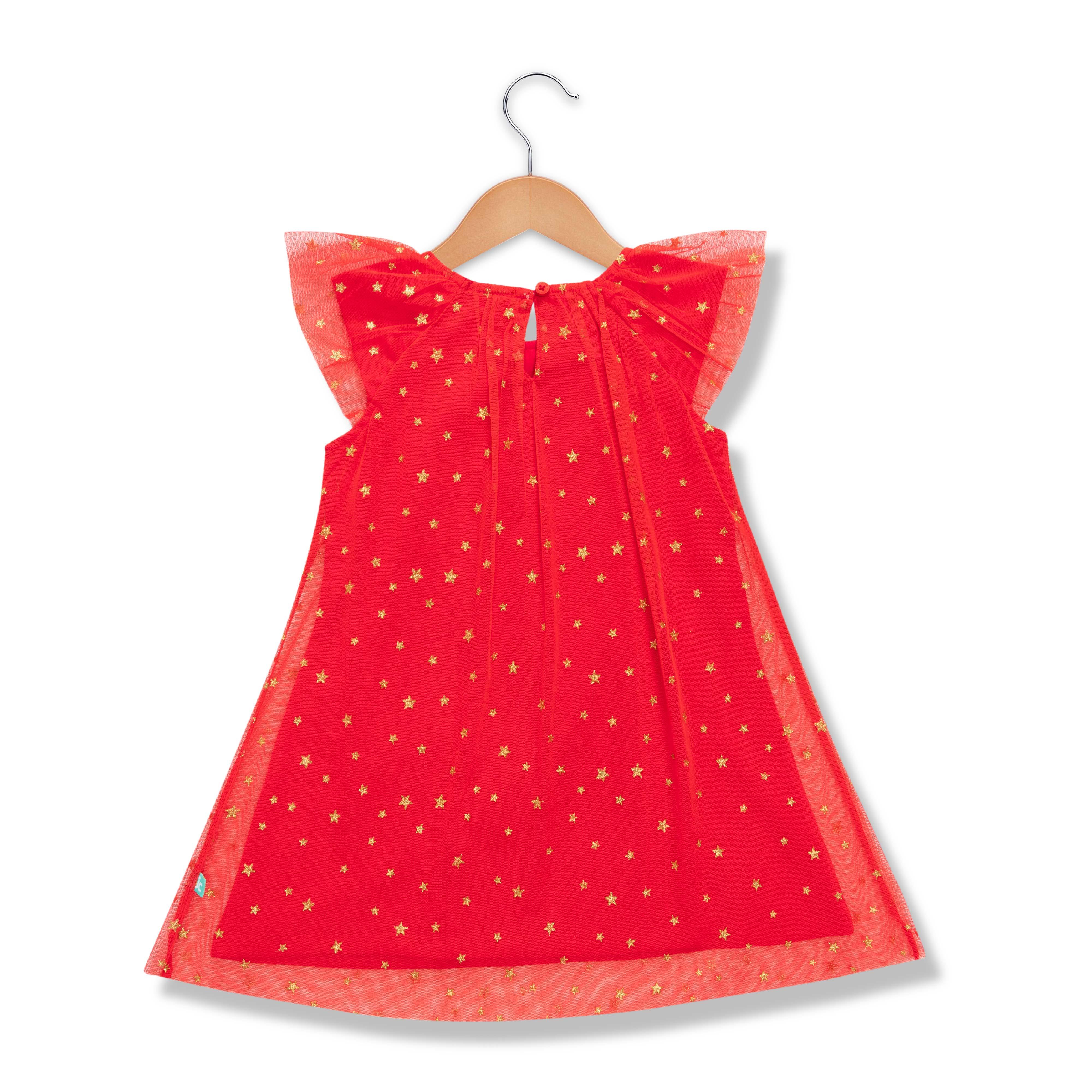 Girls All Over Printed Half Sleeve Dress
