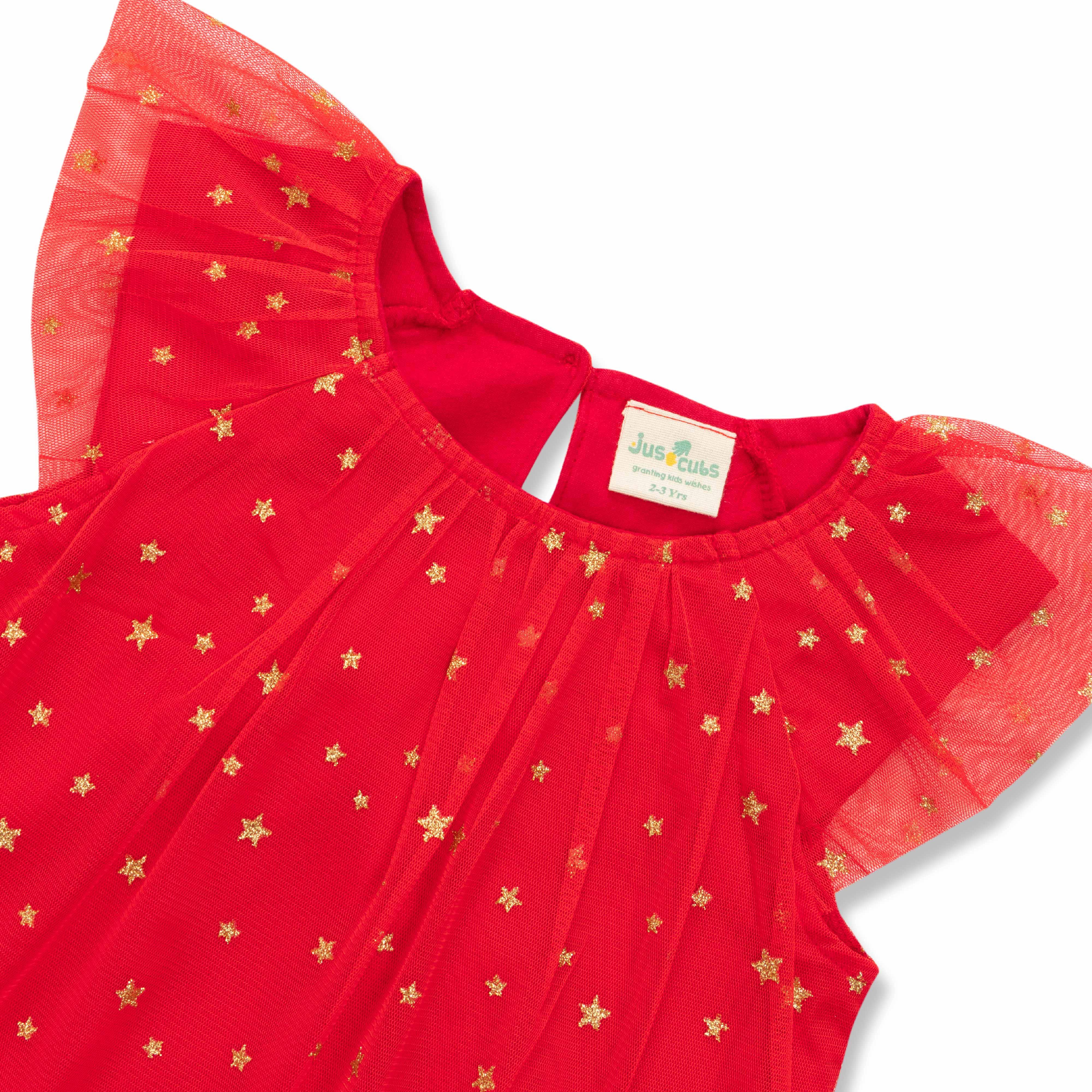 Girls All Over Printed Half Sleeve Dress