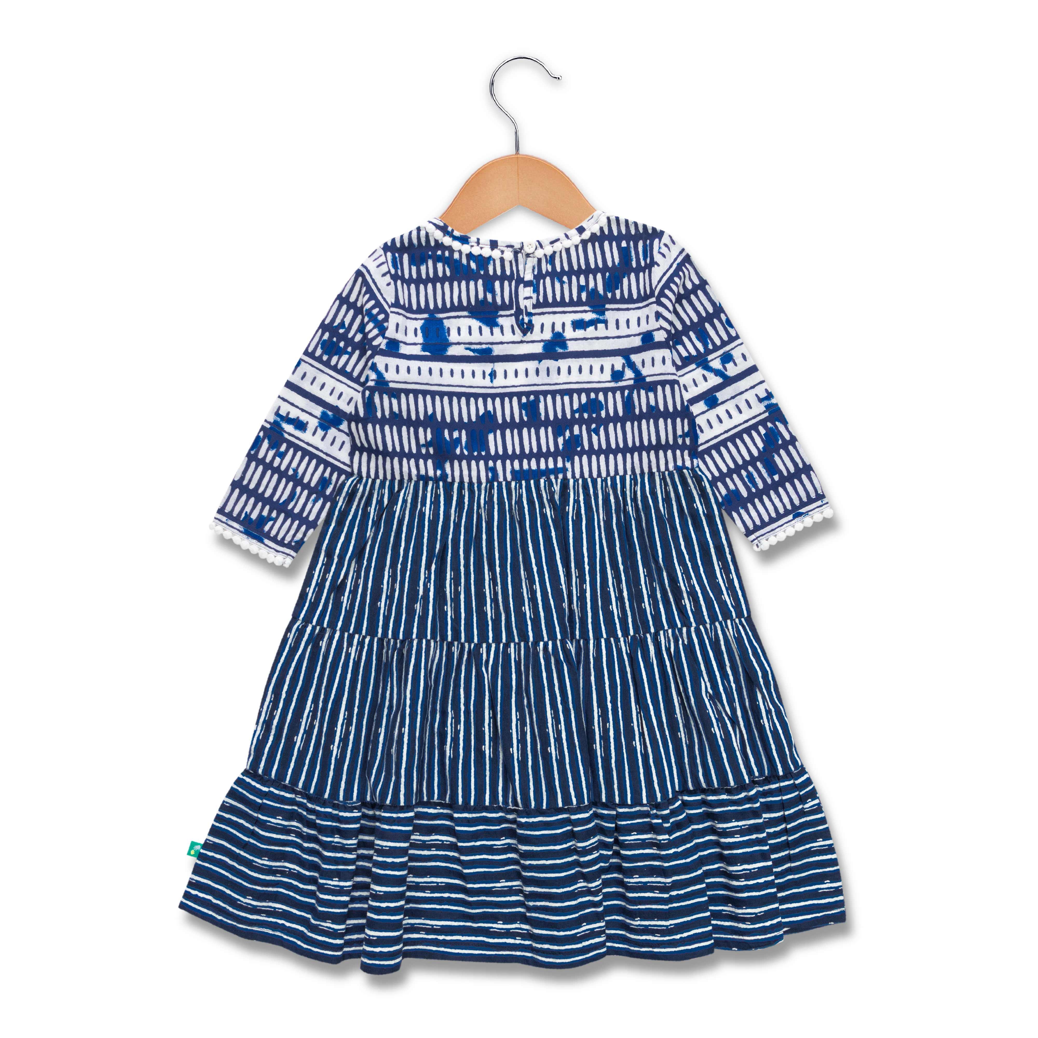 Baby Girls All Over Printed Full Sleeve Dress