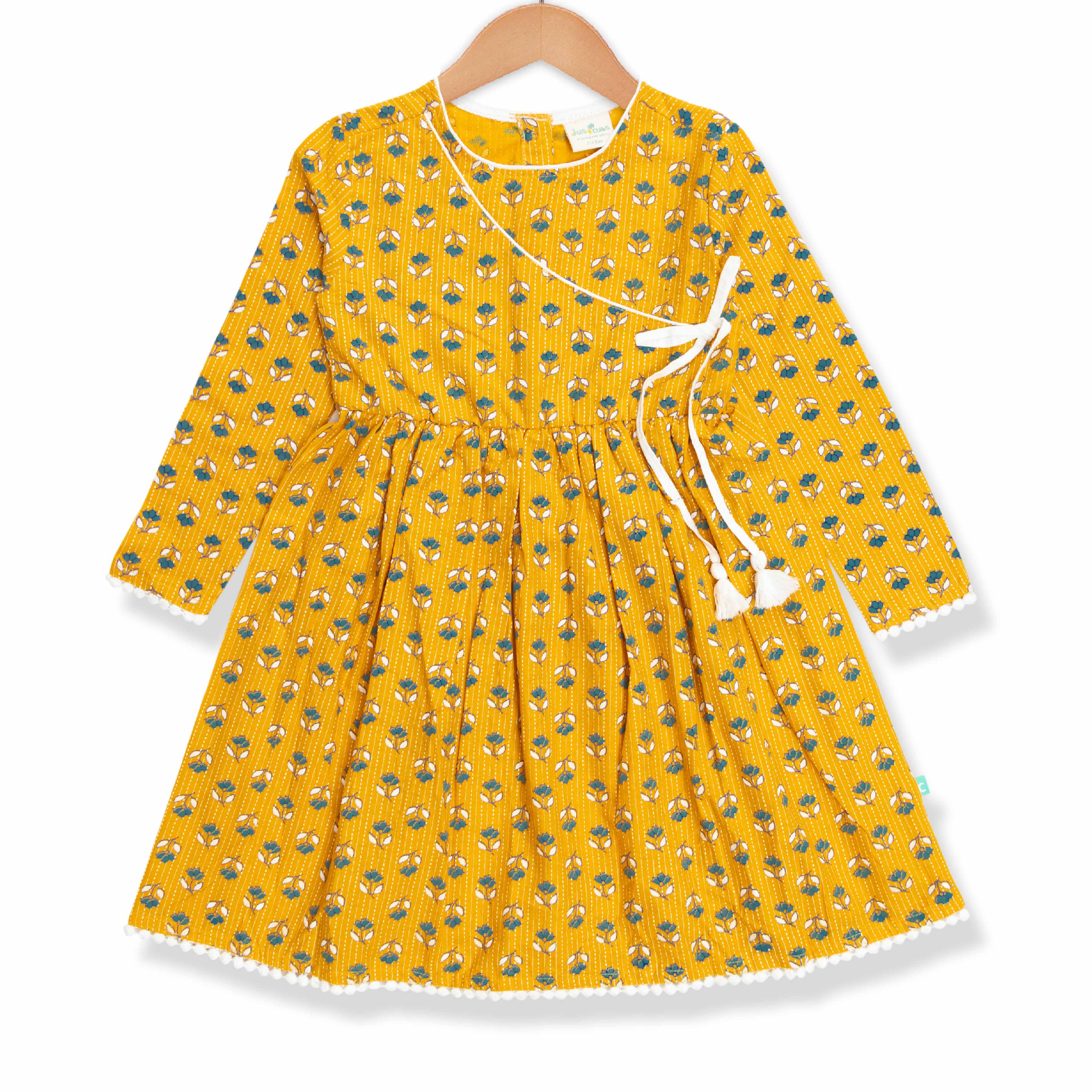 Baby Girls All Over Printed Full Sleeve Dress