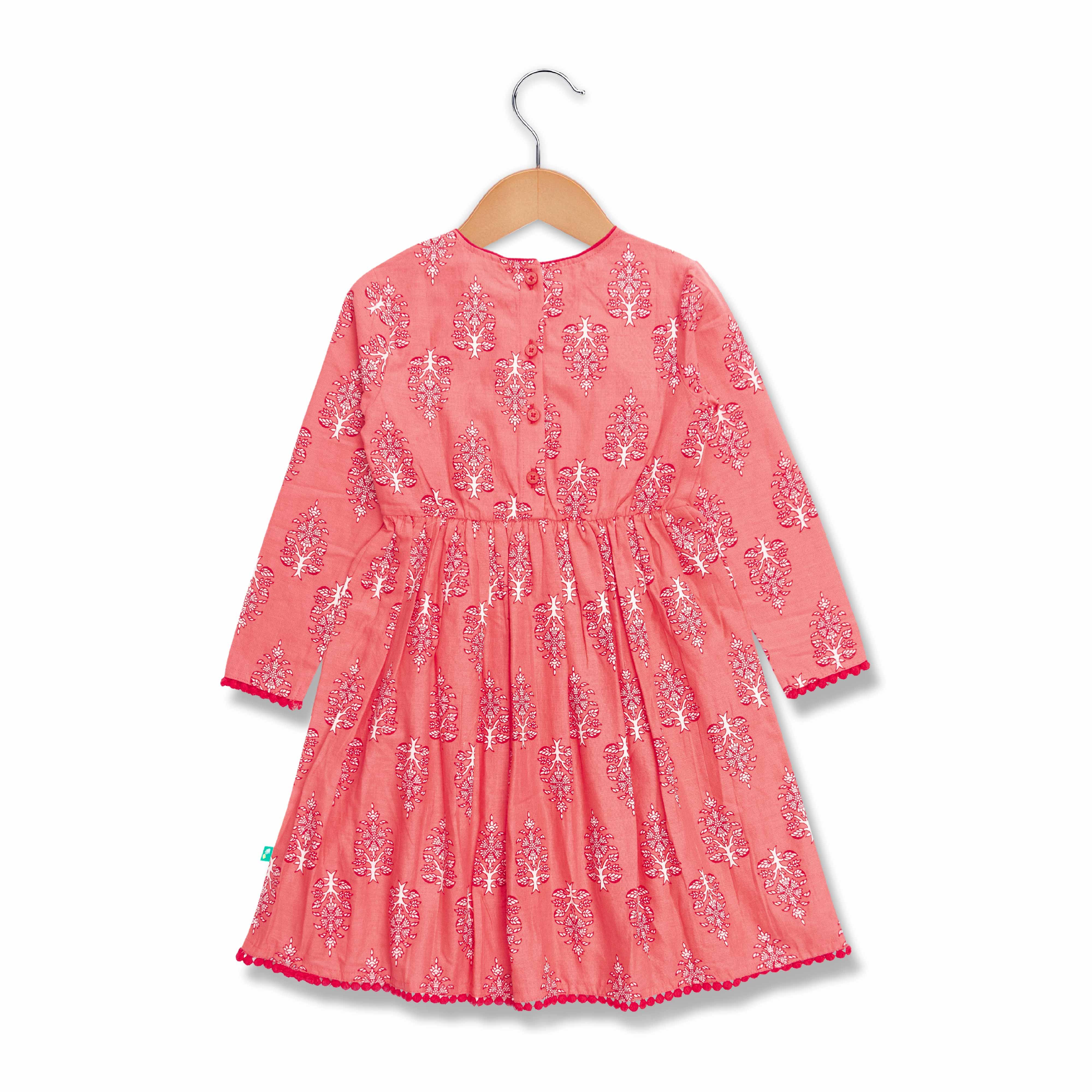 Girls All Over Printed Full Sleeve Dress