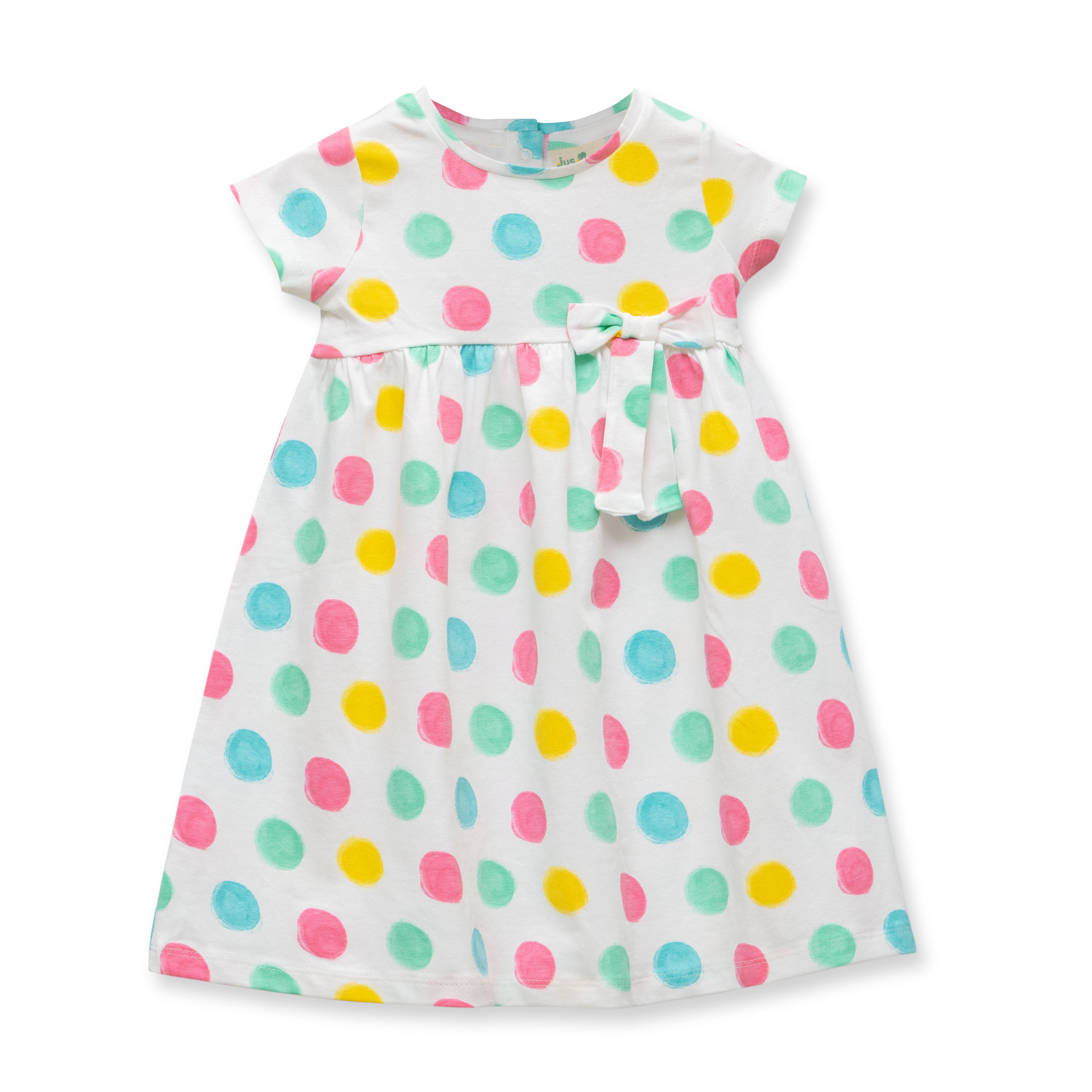 Baby Girls All Over Printed Fit & Flare Dress
