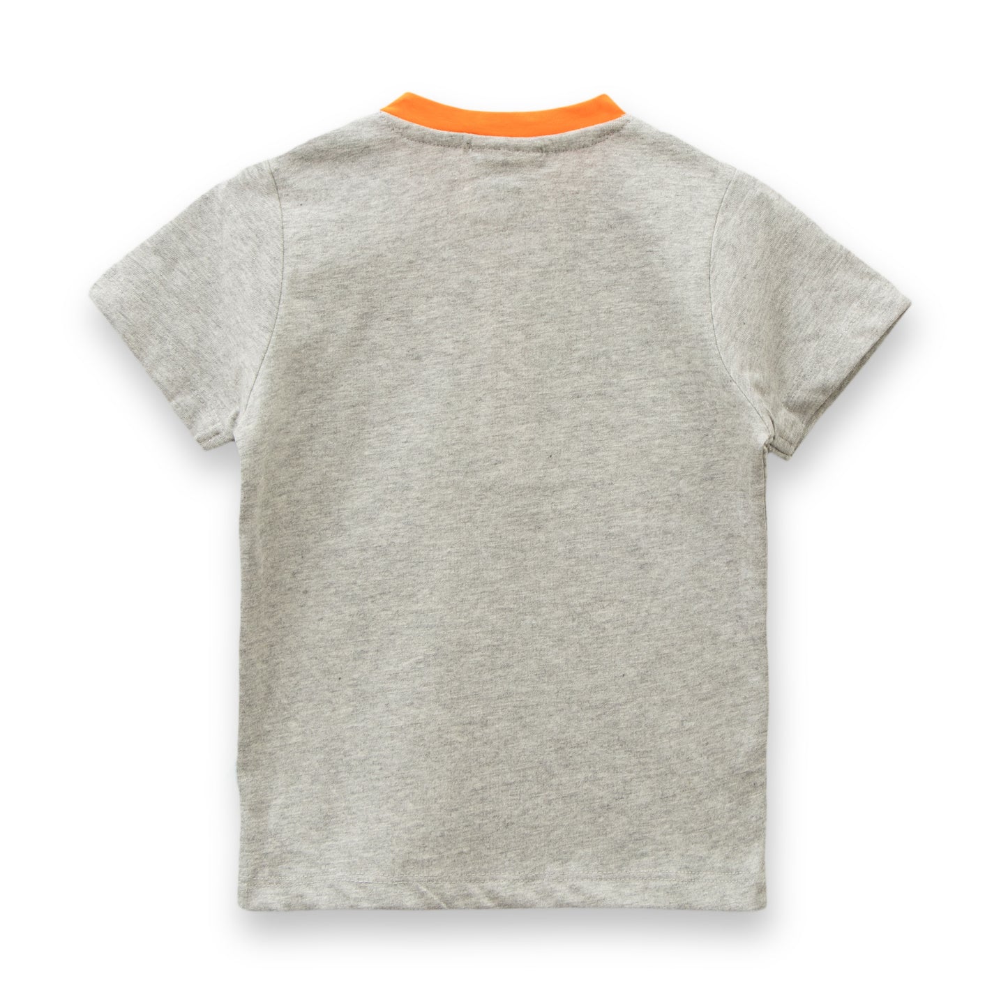 Baby Boy 2-Piece Outfit – Space Adventure Grey T-Shirt & Orange Jogger Pants Set