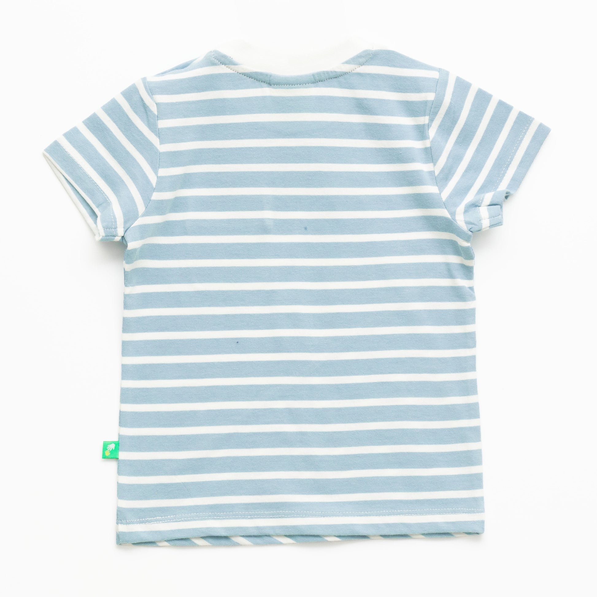 Baby Boy Striped T-Shirt and Navy Shorts Set with pocket