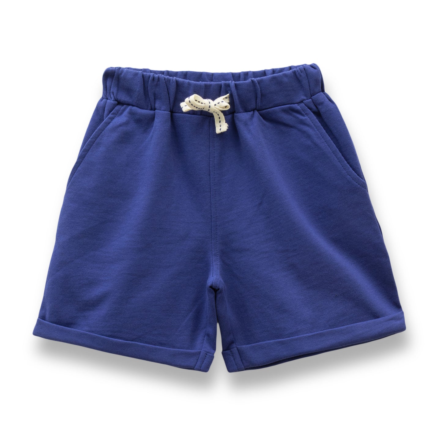 "Baby Boys' Summer Outfit Set – Striped Fish T-Shirt & Navy Drawstring Shorts"