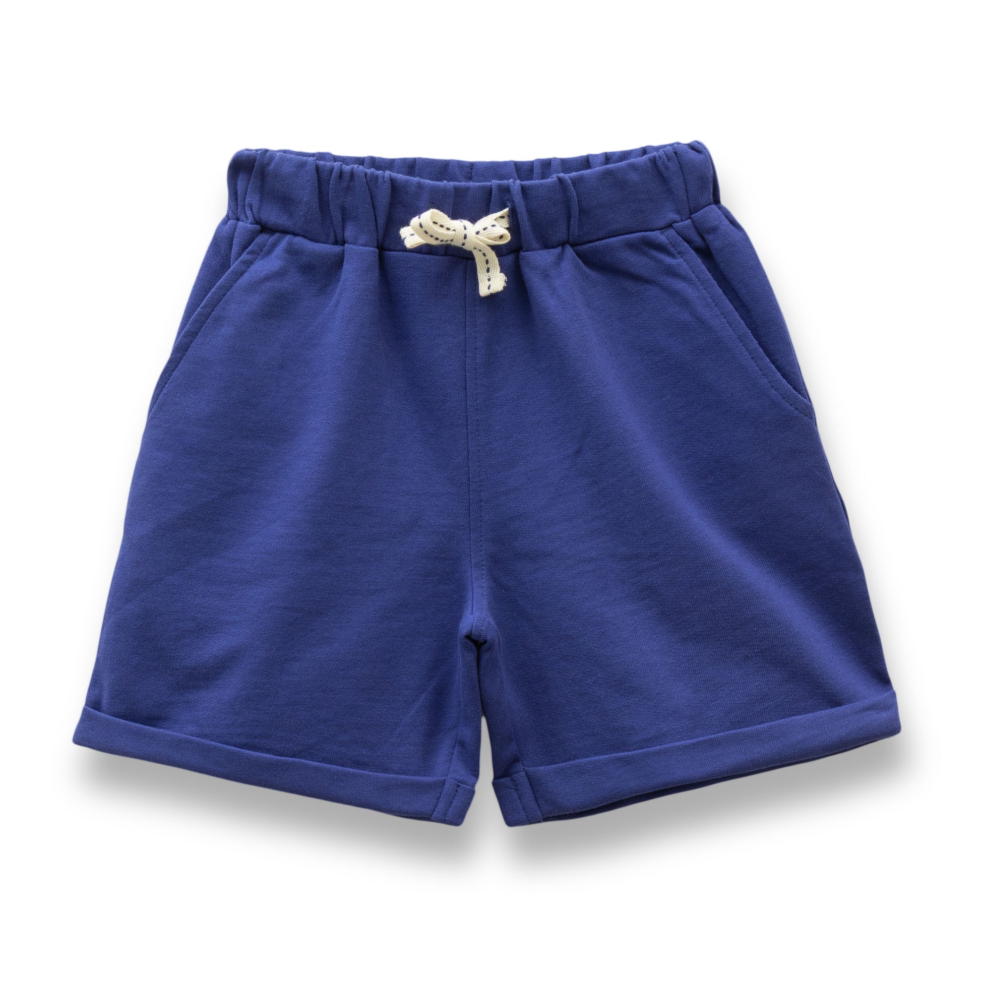 "Baby Boys' Summer Outfit Set – Striped Fish T-Shirt & Navy Drawstring Shorts"