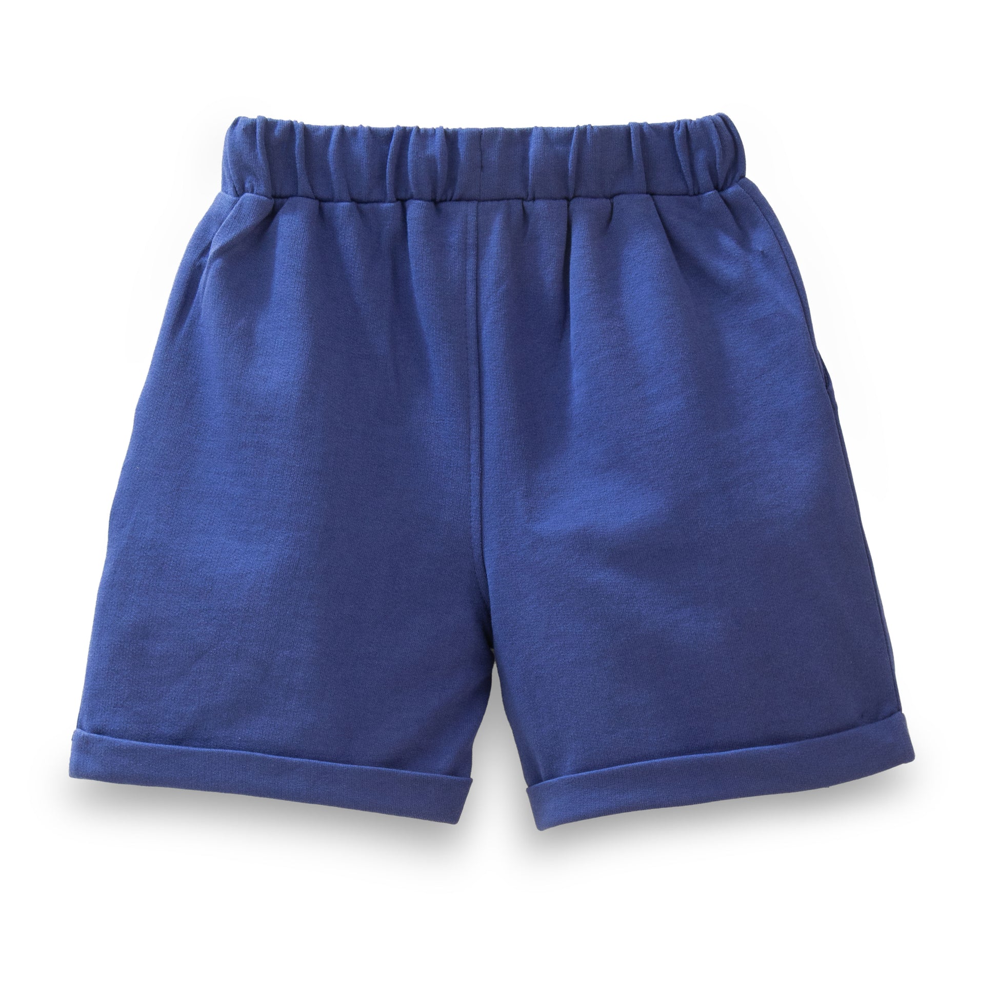 "Baby Boys' Summer Outfit Set – Striped Fish T-Shirt & Navy Drawstring Shorts"