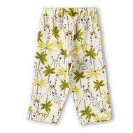 "Baby Girls Cotton Lounge Pants – Giraffe & Zebra Safari Print"