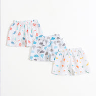 Baby Unisex Cotton Printed Bloomers Pack of 3
