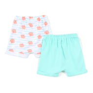 Baby Girls Cotton Knit Shorts Pack of 2