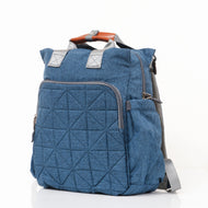 JusCubs Quilted Diaper Bag with Front Zip Pocket & Side Pockets - Assorted Pcak of 1