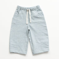 "Girls Light Blue Cotton Lounge Pants – Elastic Waist with Drawstring & Side Pockets"