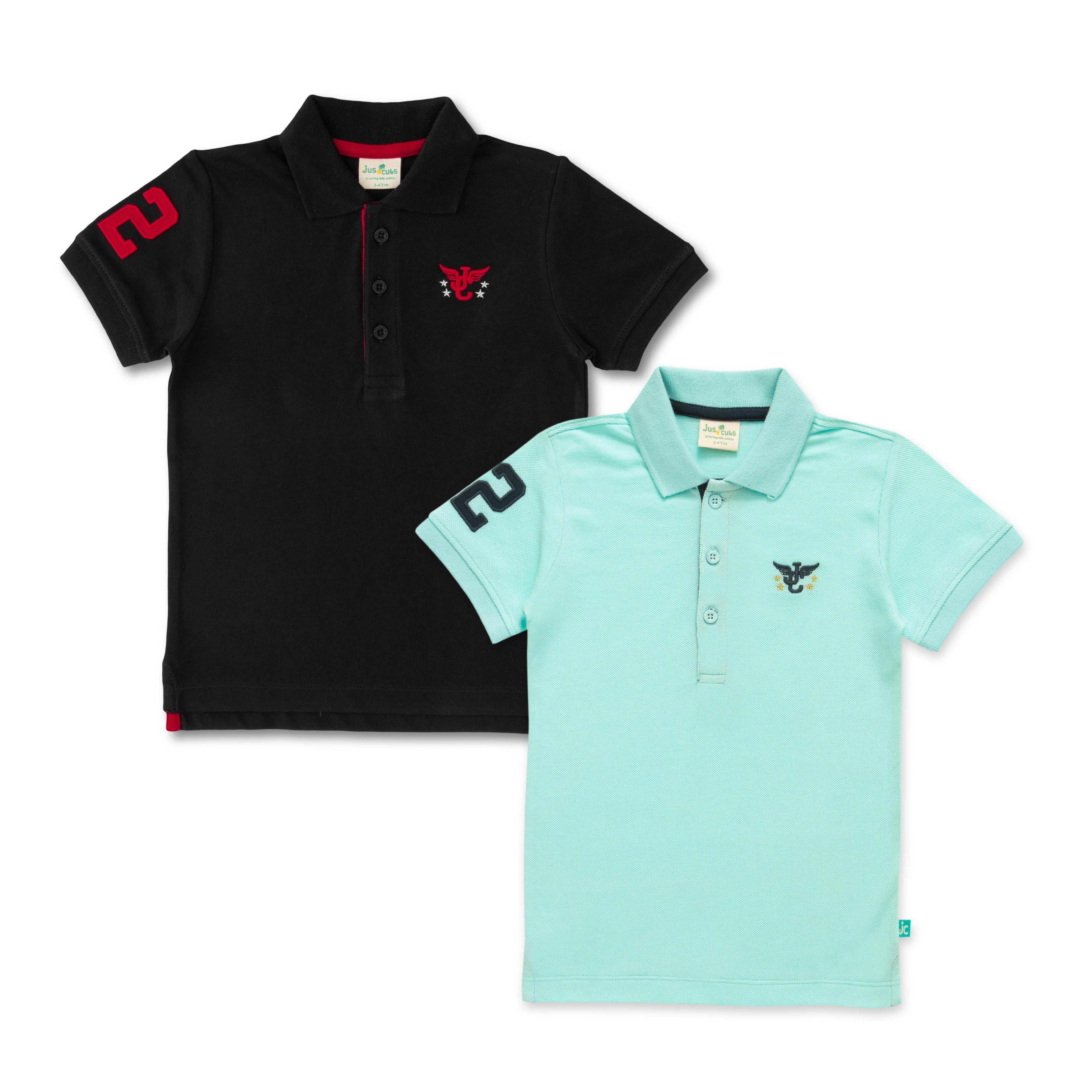 Young Boys Solid Polo T Shirt Combo Pack - Juscubs