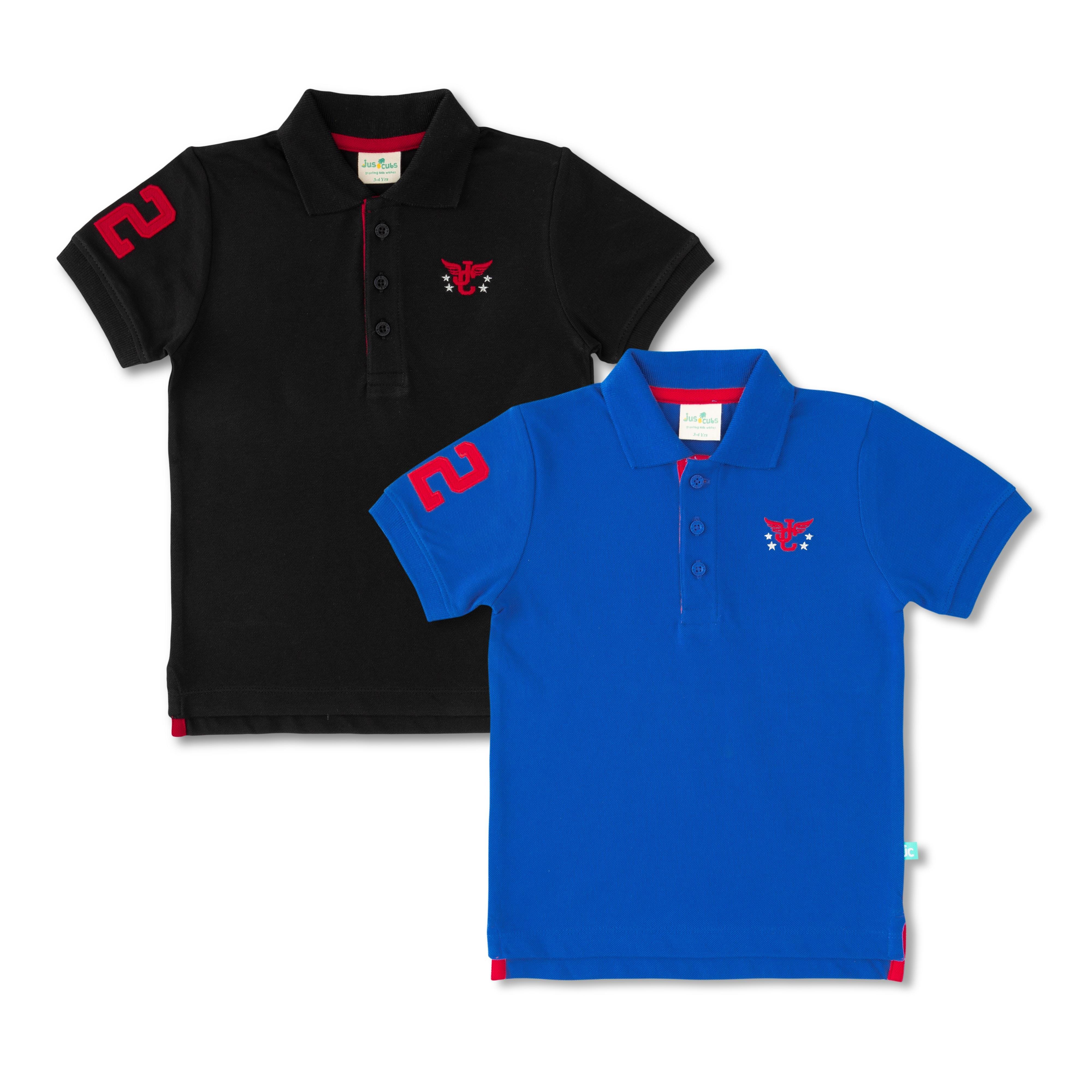 Young Boys Solid Polo T Shirt Combo Pack - Juscubs