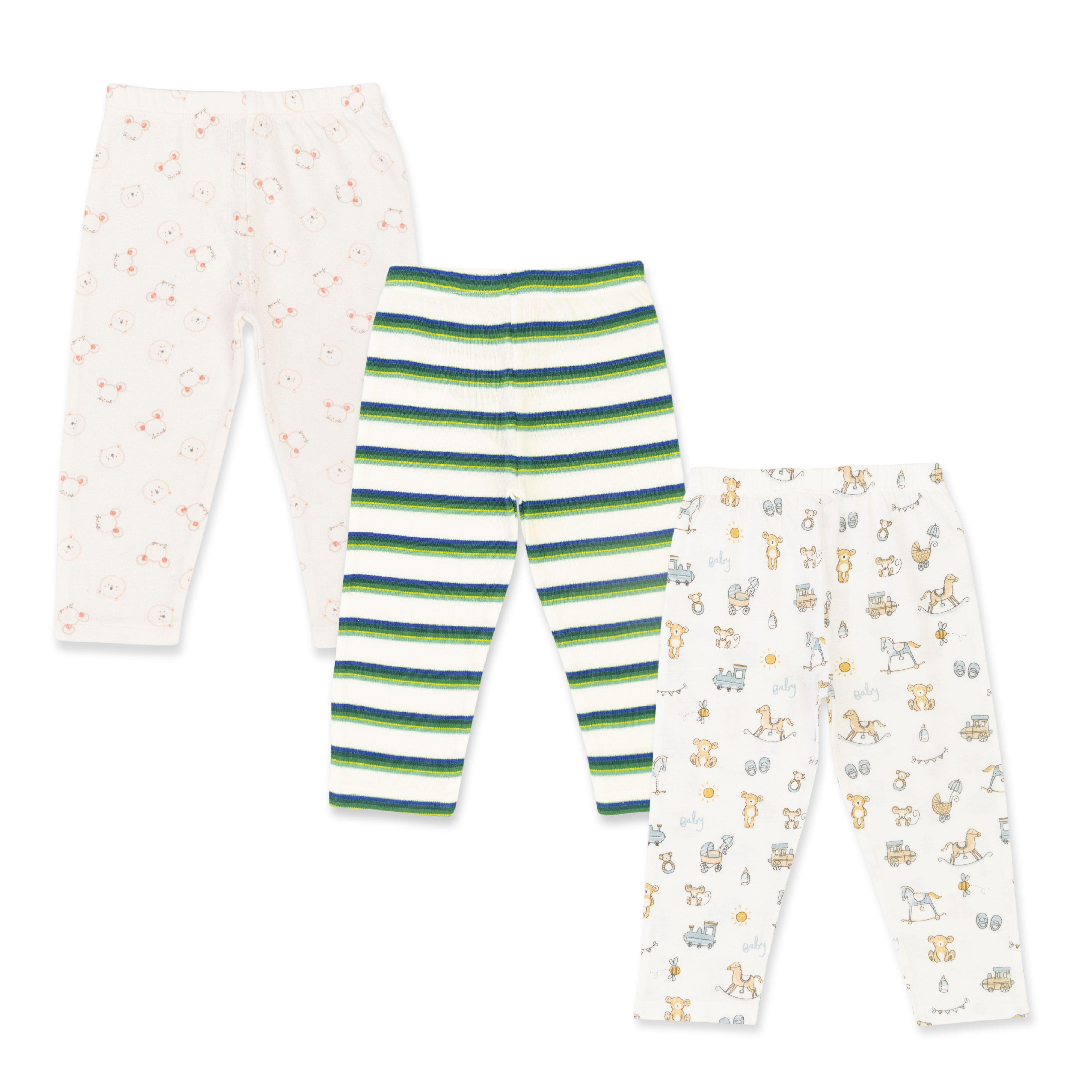Baby Boys All Over Printed Pants Combo Pack - Juscubs