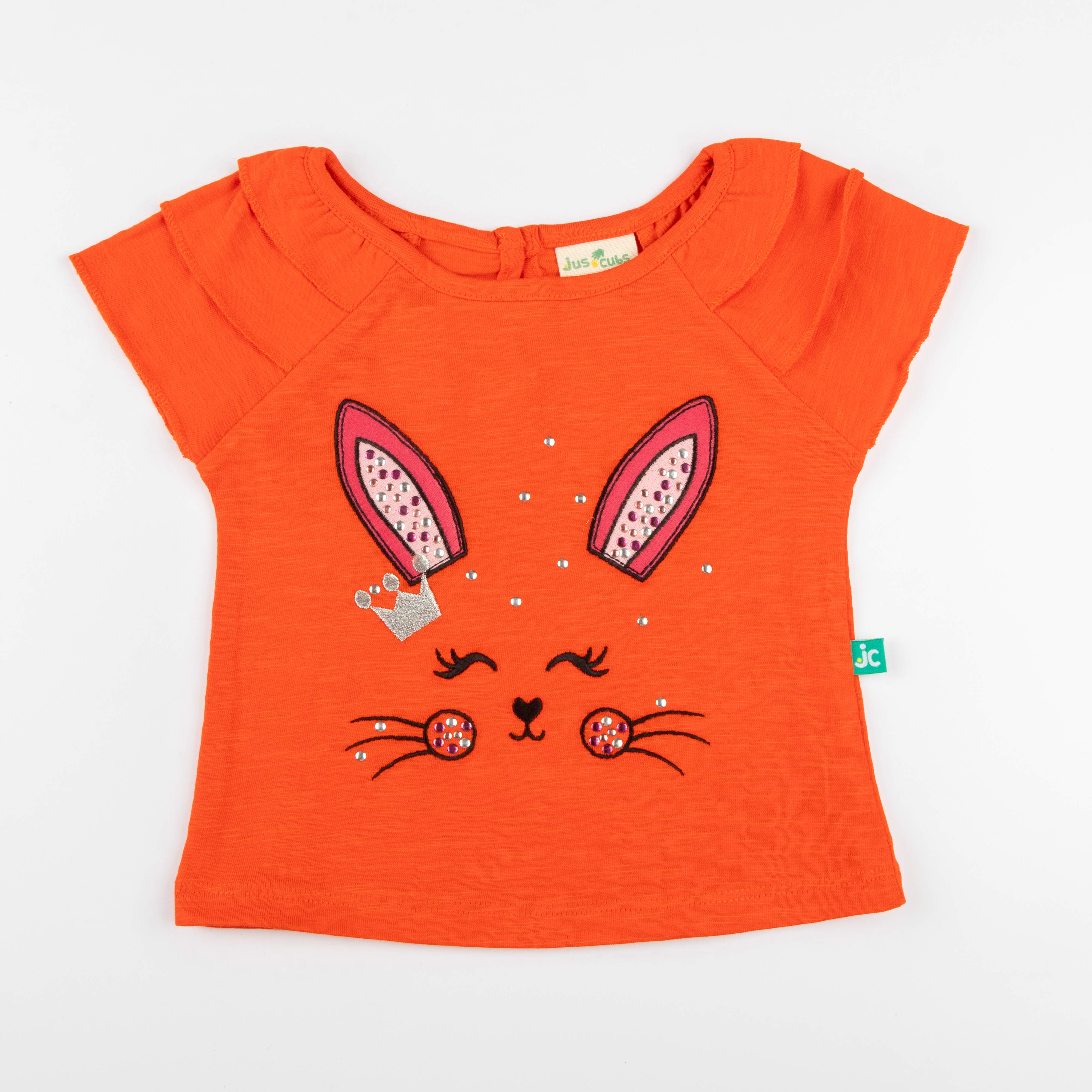 Girls Rabbit Embroidery Top