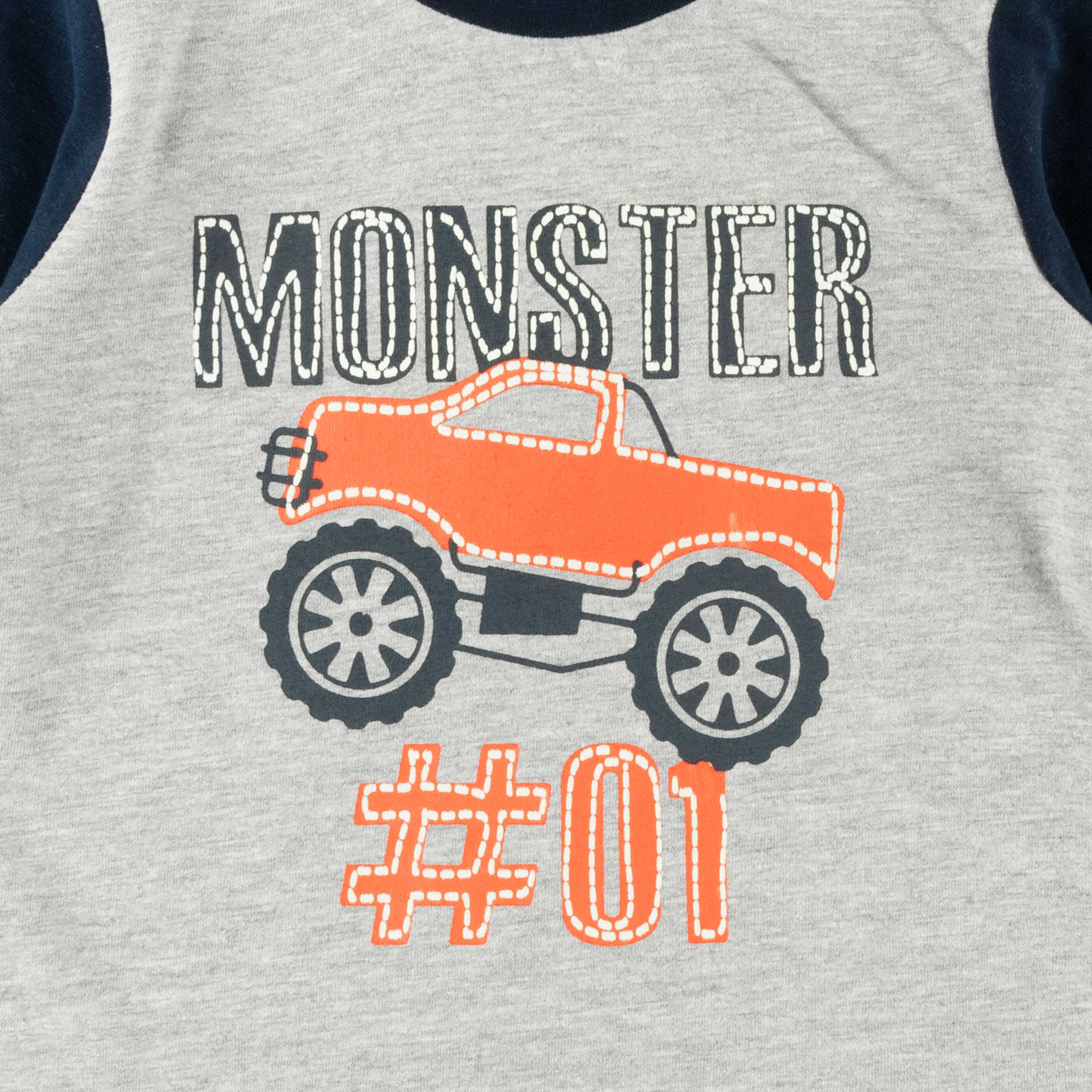 Boys Full Sleeve Car Printed T-Shirt