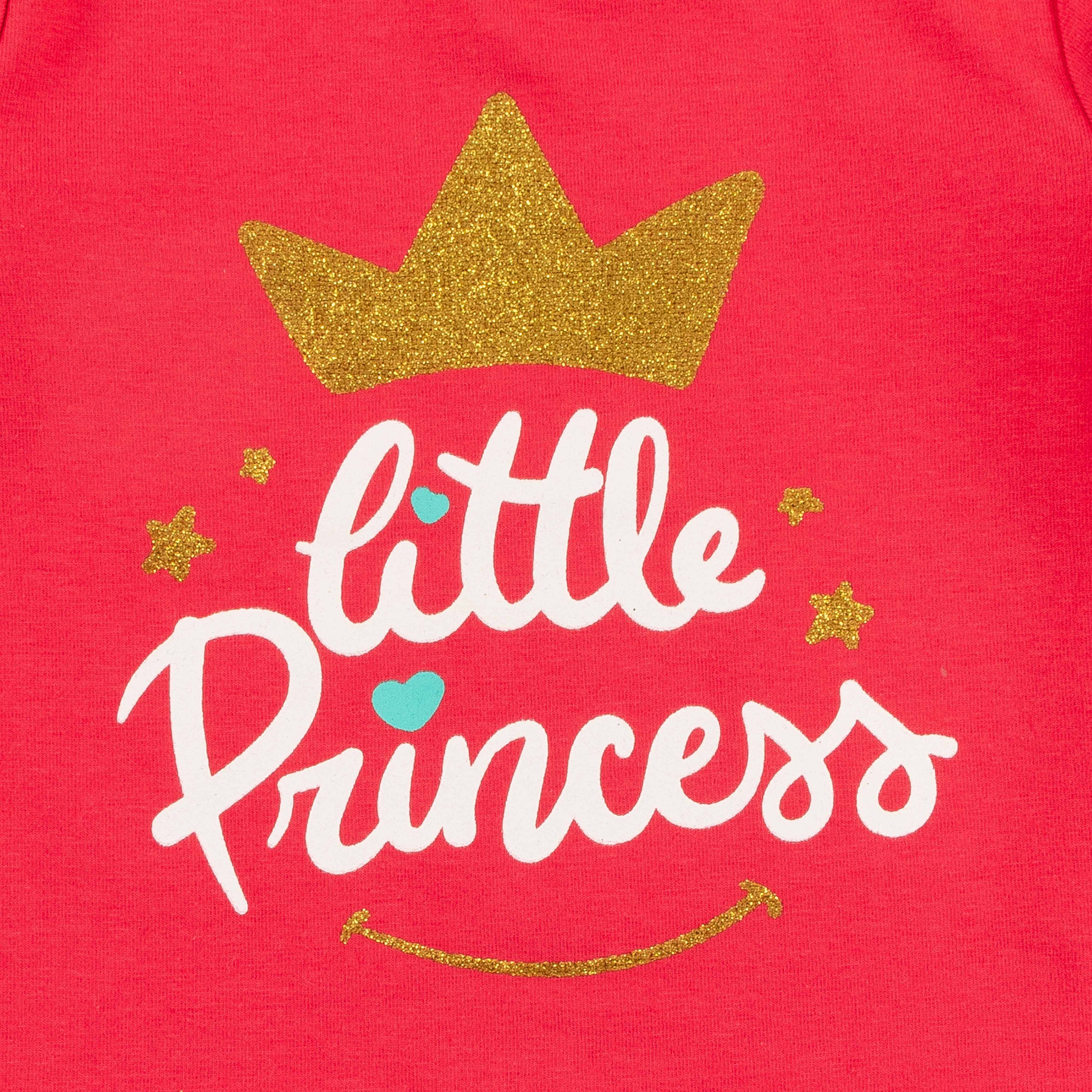 Girls Full Sleeve Little Princess Printed T-Shirt