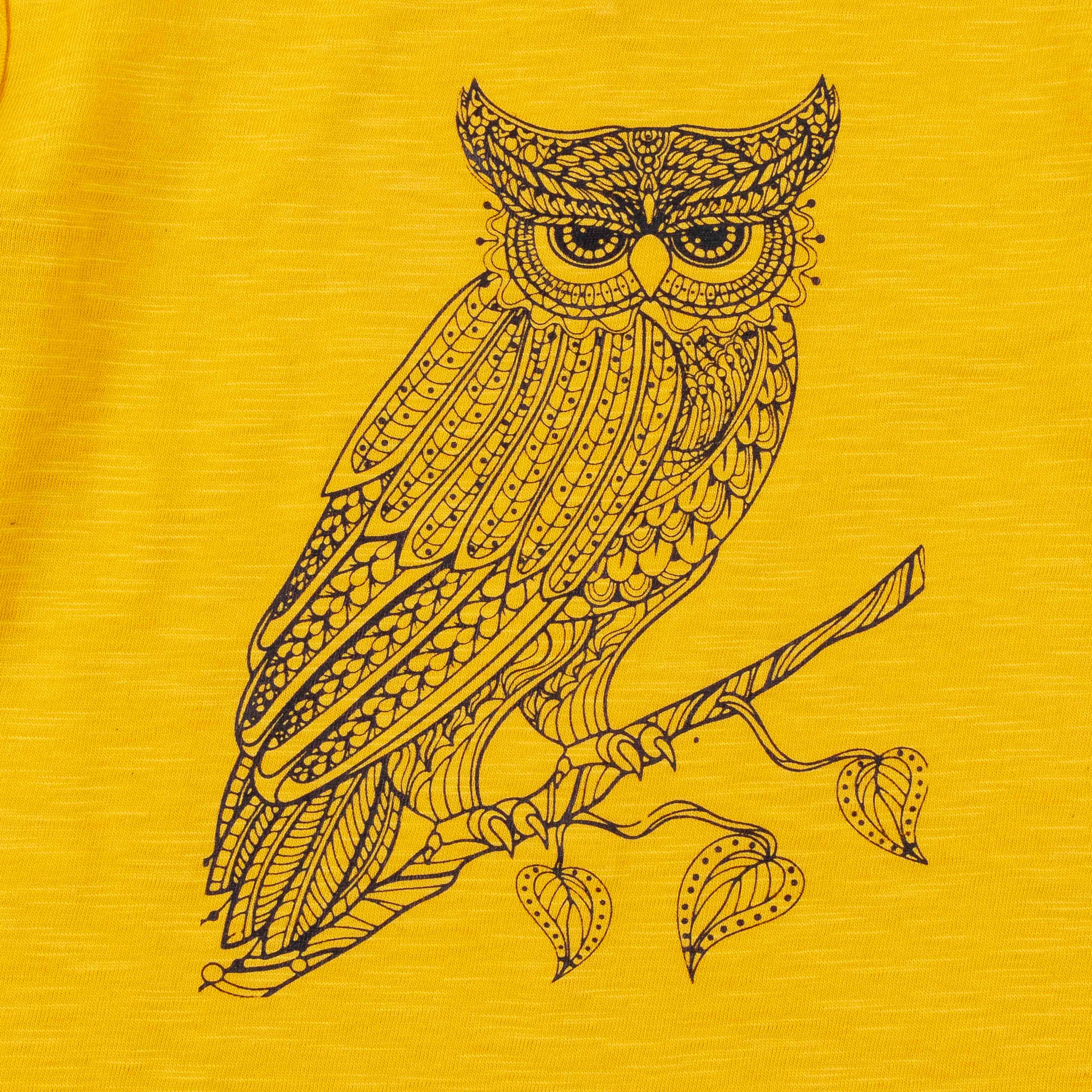 Girls Owl Printed T-Shirt