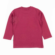Boys' Maroon T-Shirt with T-Rex Fossil Print