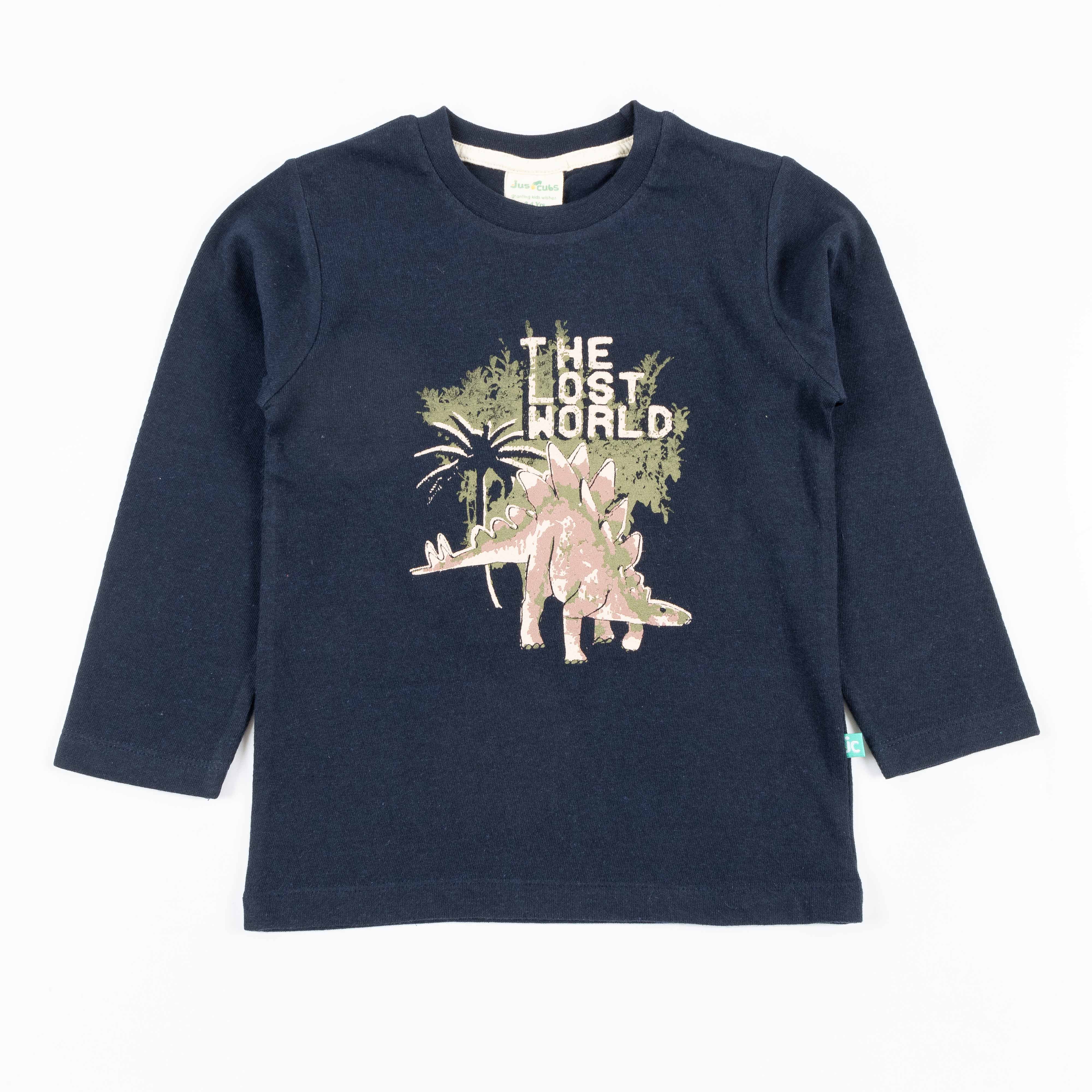 Boys Full Sleeve Animals Printed T-Shirt