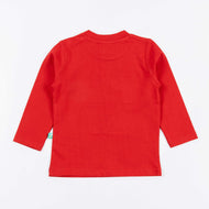 "PLAY" Geometric Appliqué Full Sleeve T-Shirt for Boys