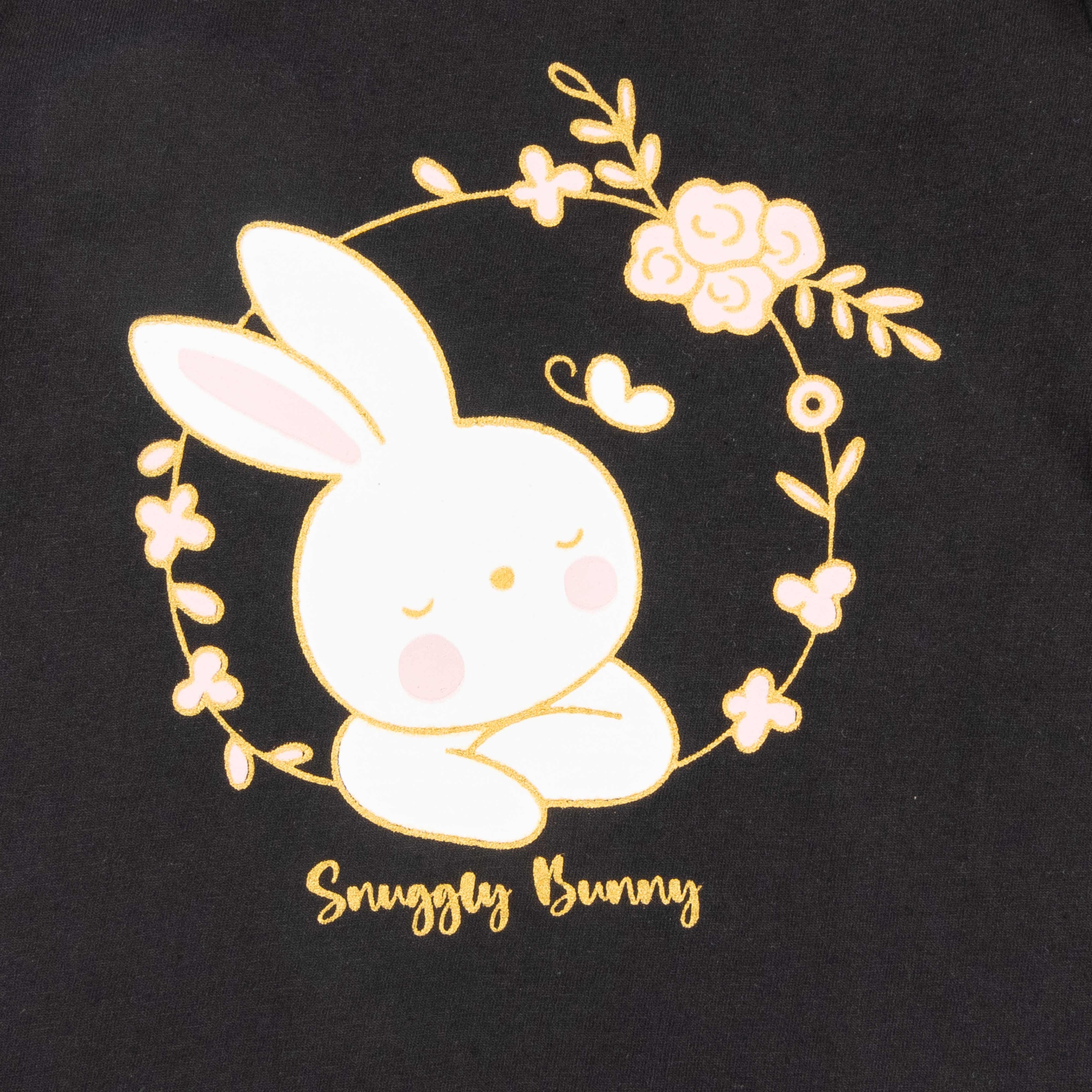 Girls Bunny  Printed T-Shirt